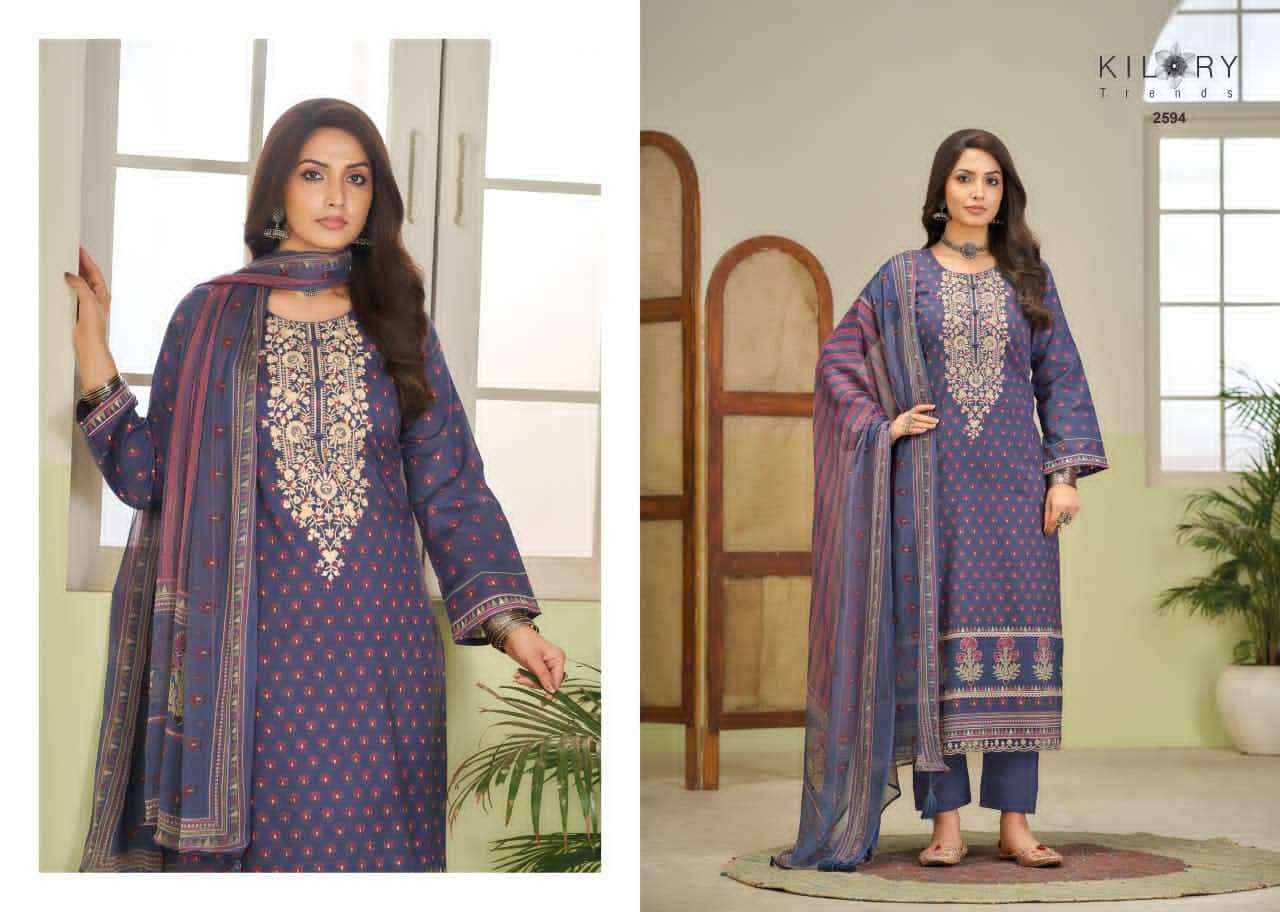 Kilory Rangmanch Pure Lawn Cotton Ladies Dress Material Wholesale Collection ( 6 Pcs Catalog )