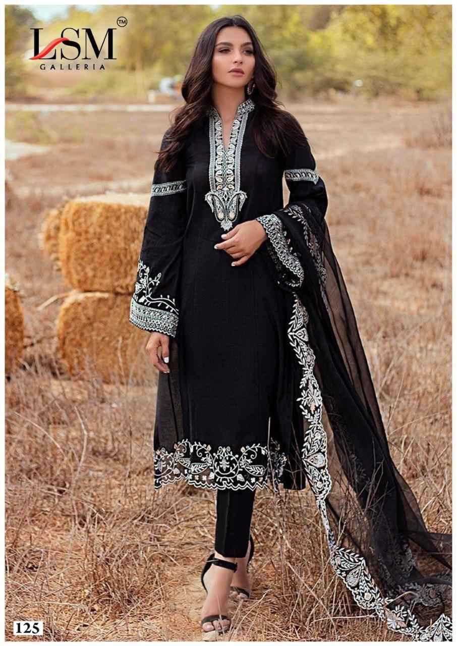 LSM Galleria Black & White Vol 2 Cotton Dress Material Wholesale Price ( 6 pcs Catalogue )