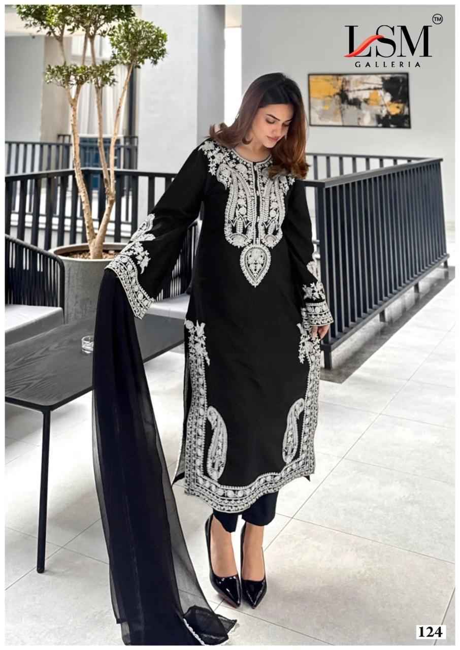 LSM Galleria Black & White Vol 2 Cotton Dress Material Wholesale Price ( 6 pcs Catalogue )