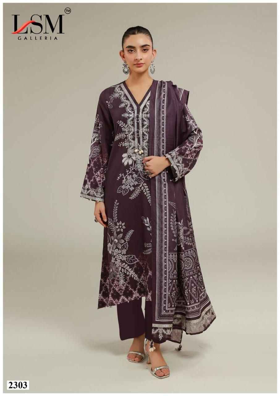 LSM Galleria Parian Dream Vol 23 Lawn Dress Material Wholesale Price ( 6 pcs Catalogue )
