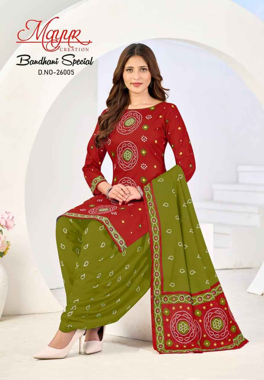 Mayur Creation Bandhani Special Vol 26 Cotton Dress Material Wholesale Collection ( 10 Pcs Catalog )