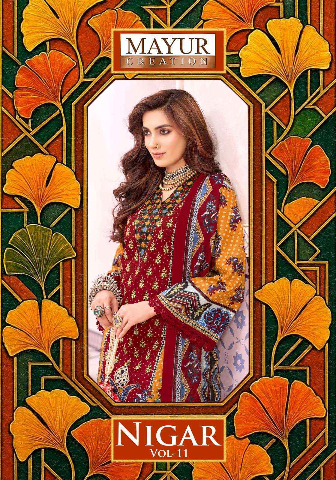 Mayur Creation Nigar Vol 11 Cotton Dress Material Wholesale Collection ( 8 Pcs Catalog )