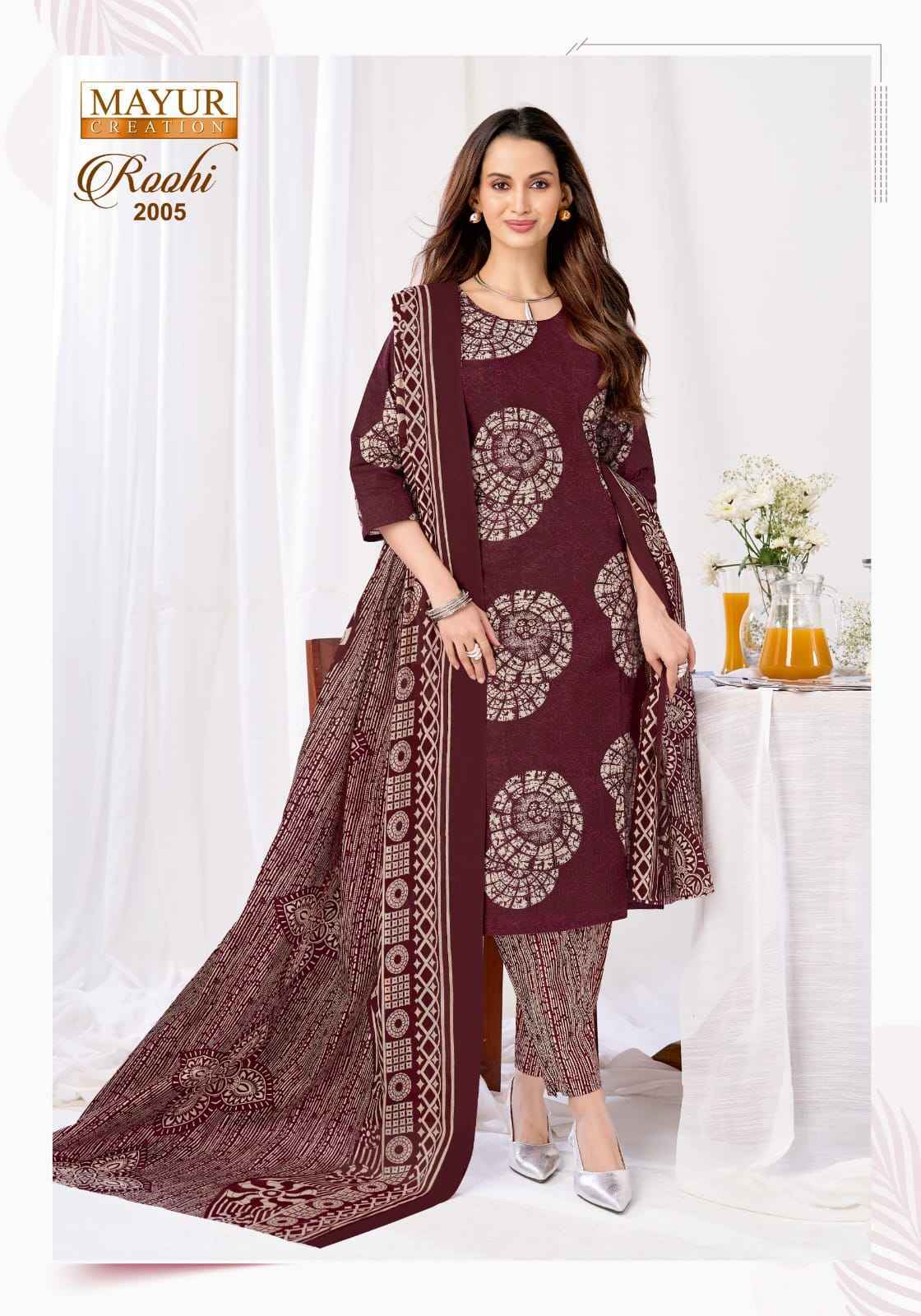 Mayur Creation Roohi Vol 2 Cotton Wholesale Dress Material 10 pcs Catalogue