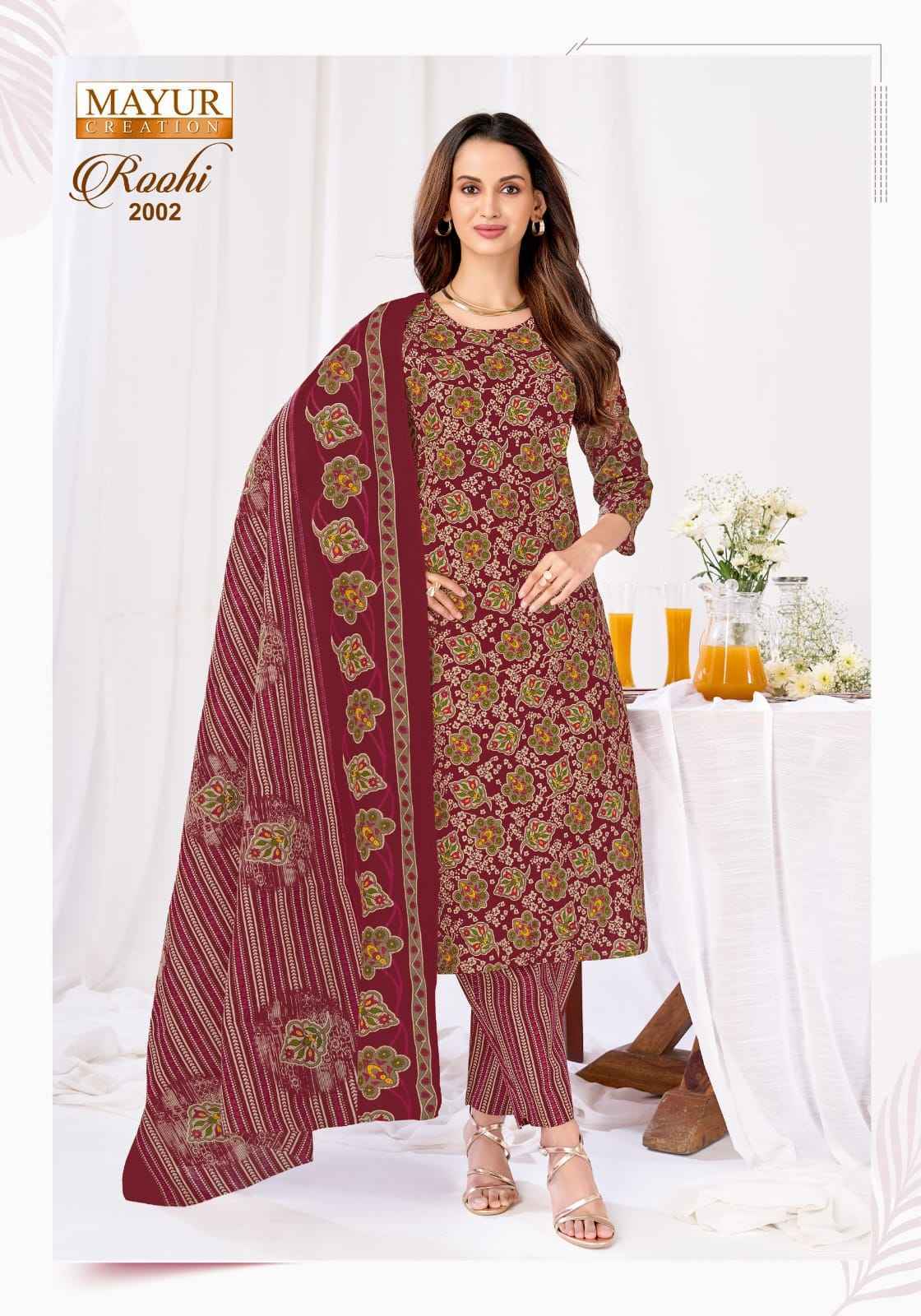 Mayur Creation Roohi Vol 2 Cotton Wholesale Dress Material 10 pcs Catalogue