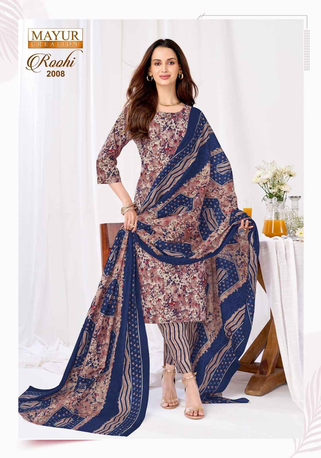 Mayur Creation Roohi Vol 2 Cotton Wholesale Dress Material 10 pcs Catalogue