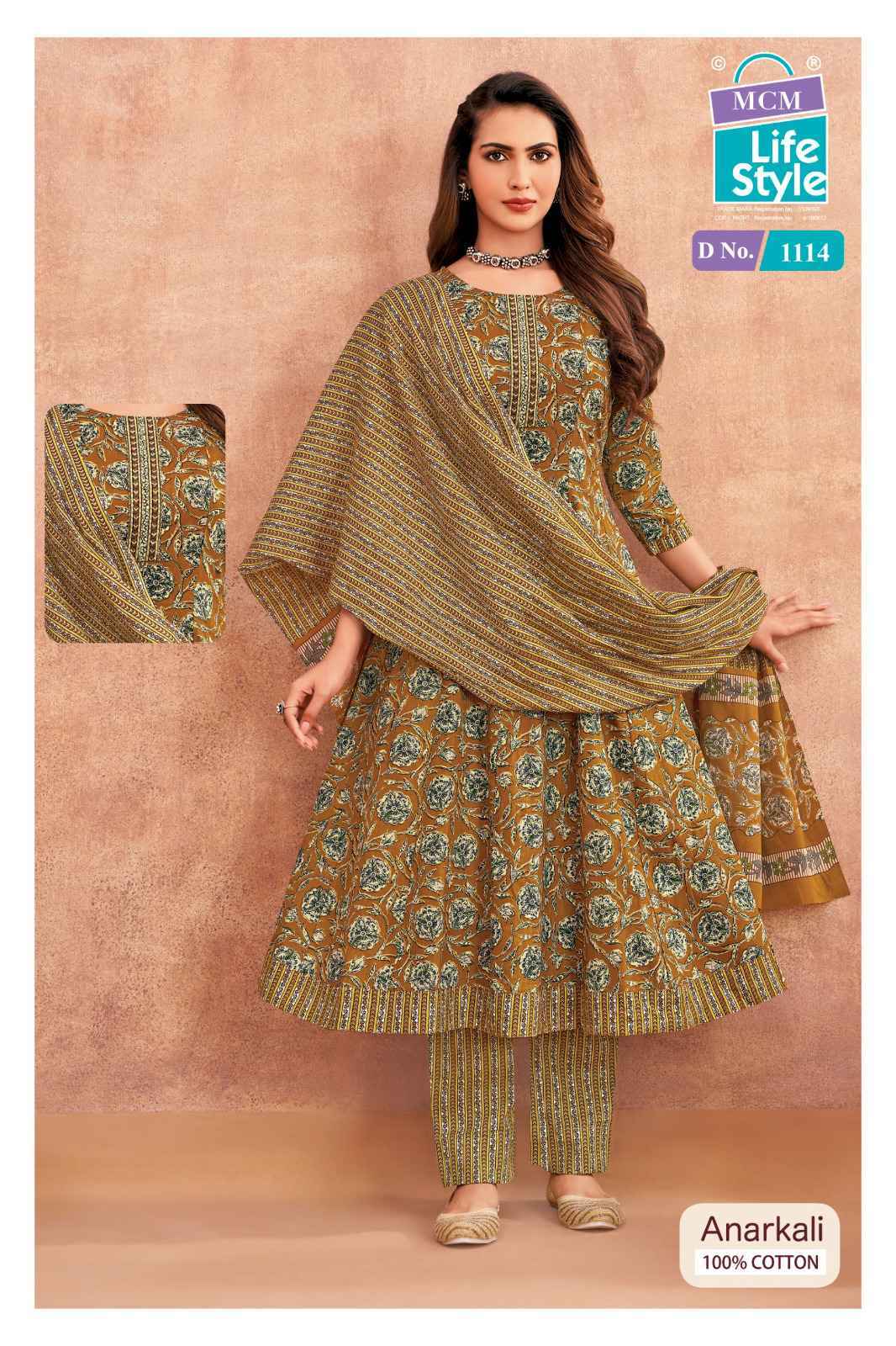 MCM Lifestyle Anarkali Vol 11 Pure Cotton Readymade Suits Wholesale Online Price ( 10 pcs Catalogue )