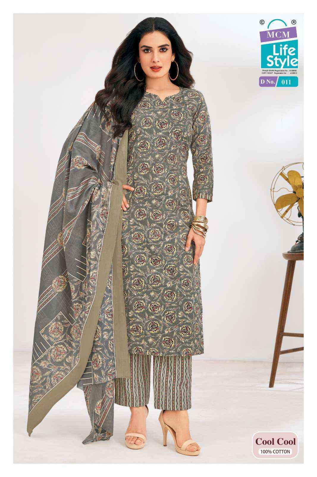 MCM Lifestyle Cool Cool Cotton Readymade Suits Wholesale Price ( 10 pcs Catalogue )