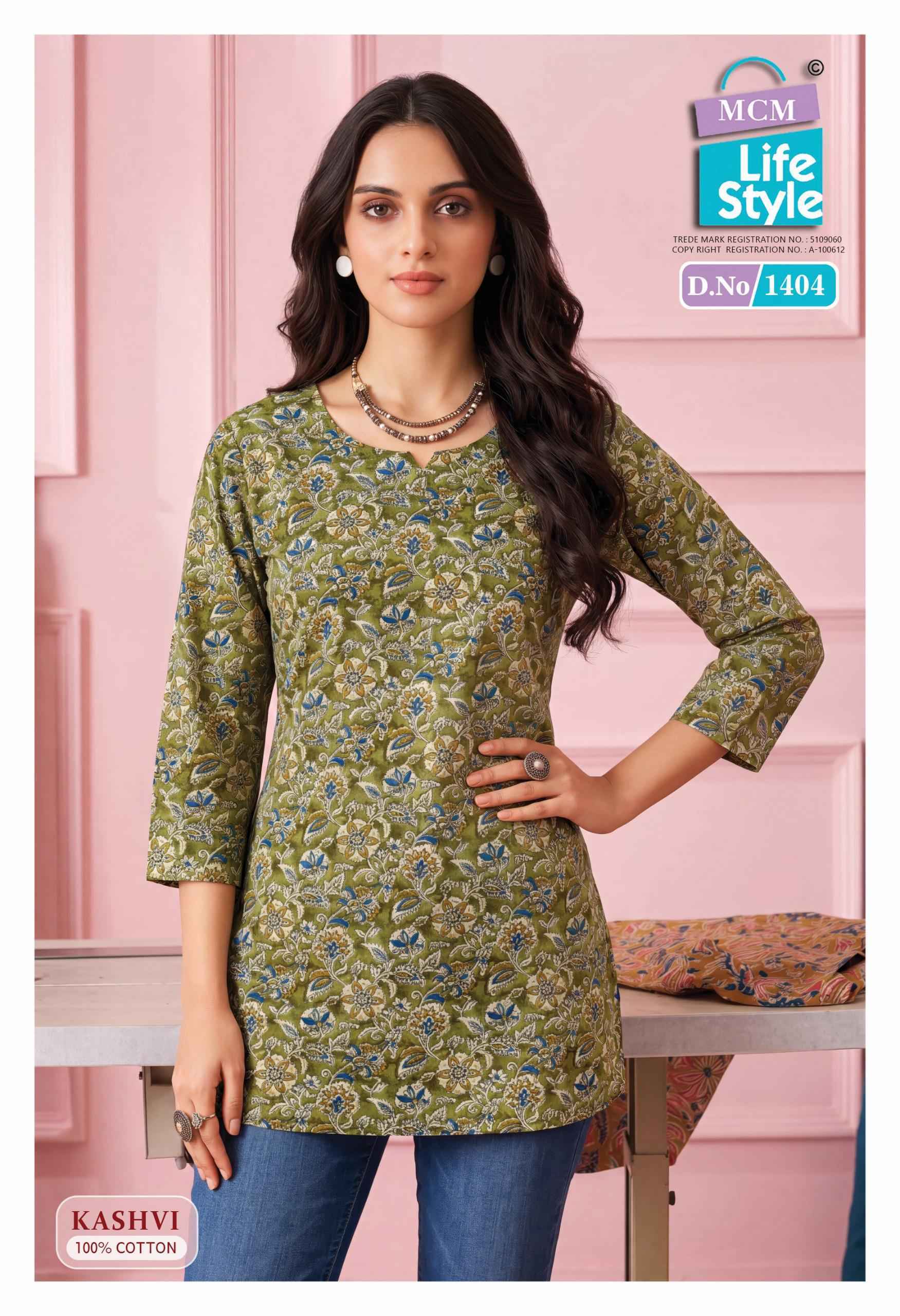 MCM Lifestyle Kashvi Vol 14 Wholesale Cotton Kurti ( 10 pcs Catalogue )