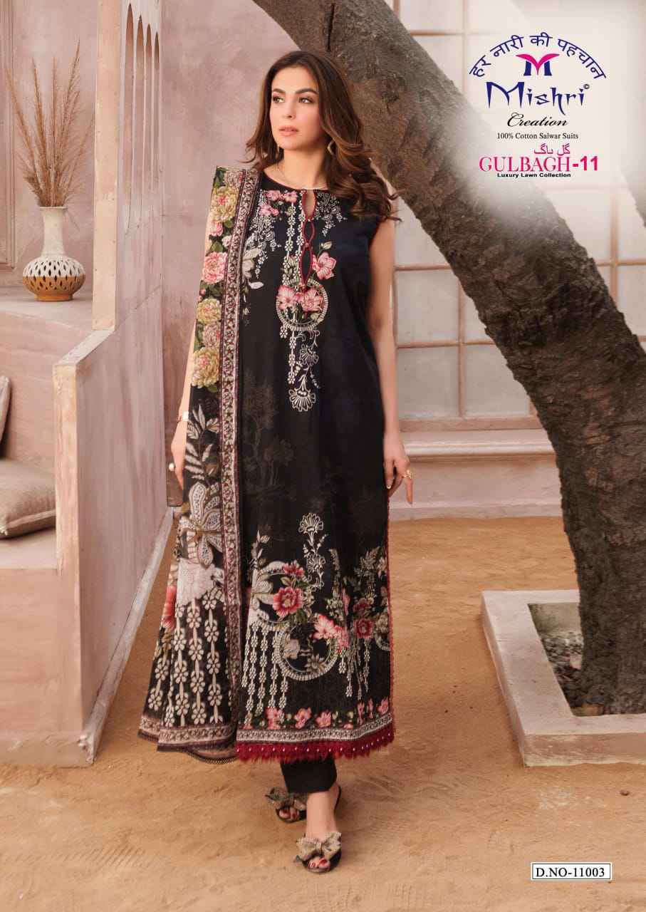 Mishri Creation Gulbagh Vol 11 Lawn Cotton Dress Material Wholesale Collection ( 6 Pcs Catalog )