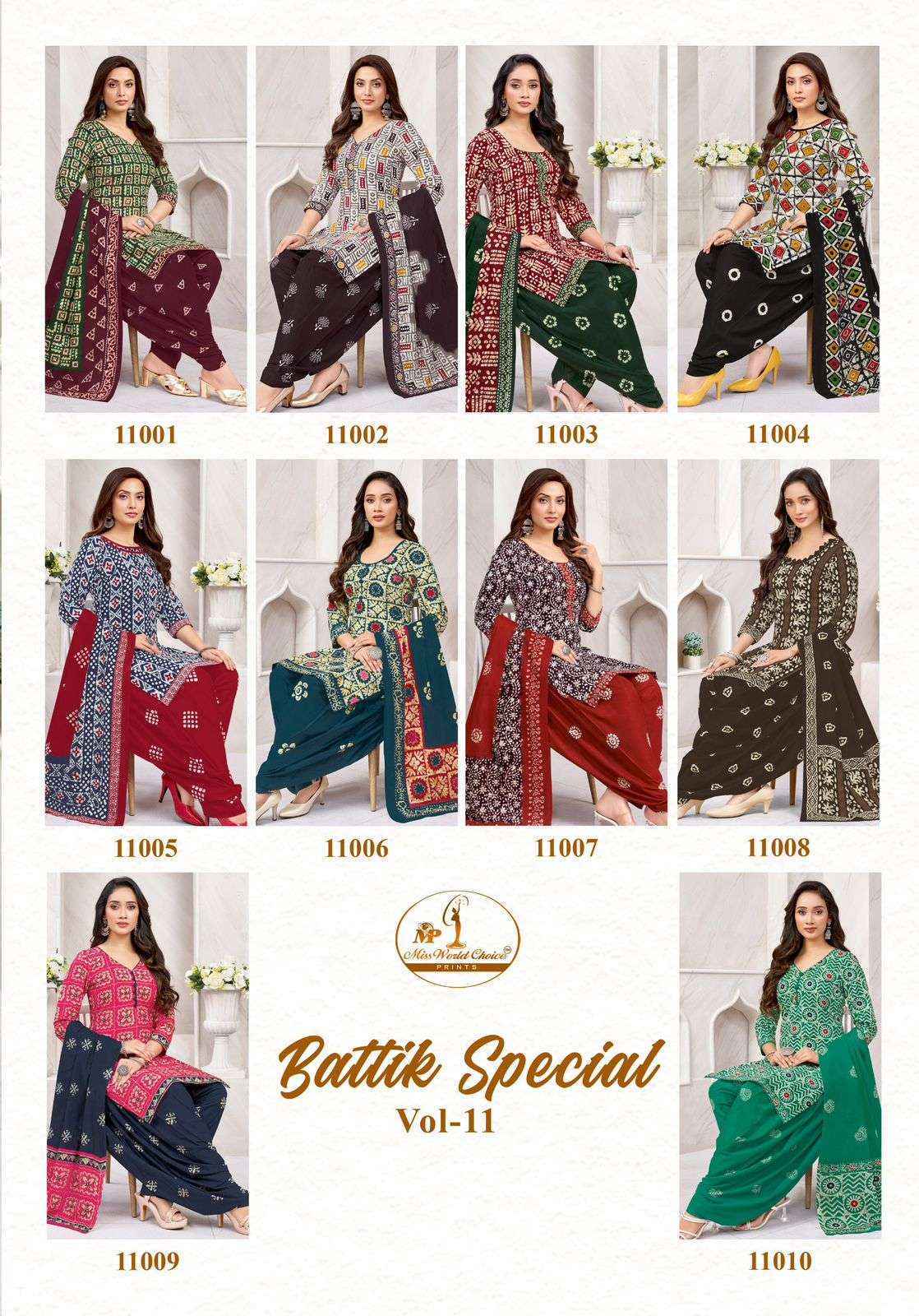 Miss World Choice Batik Special Vol 11 Readymade Cotton Dress Collection ( 10 Pcs Catalog )