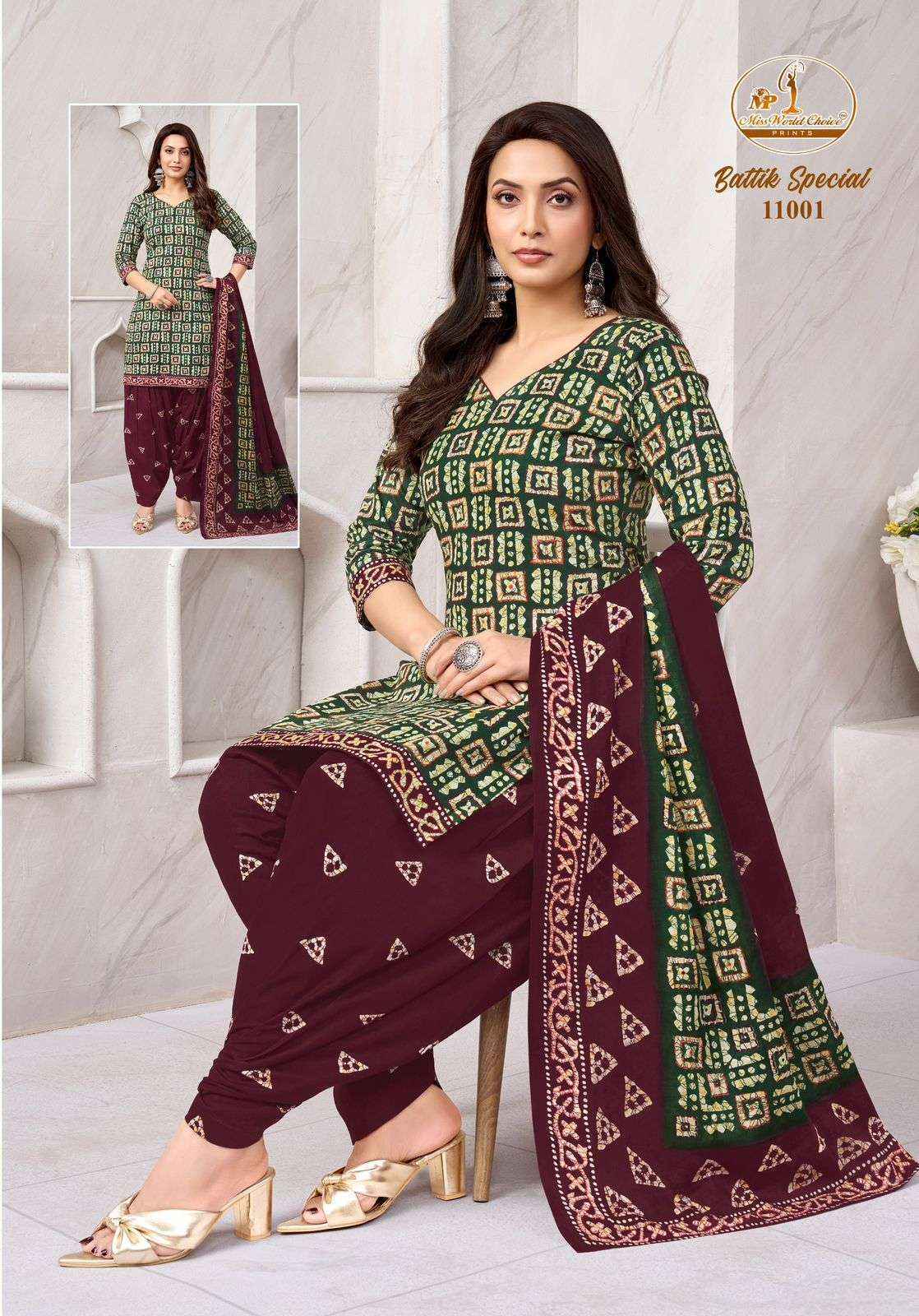 Miss World Choice Batik Special Vol 11 Readymade Cotton Dress Collection ( 10 Pcs Catalog )