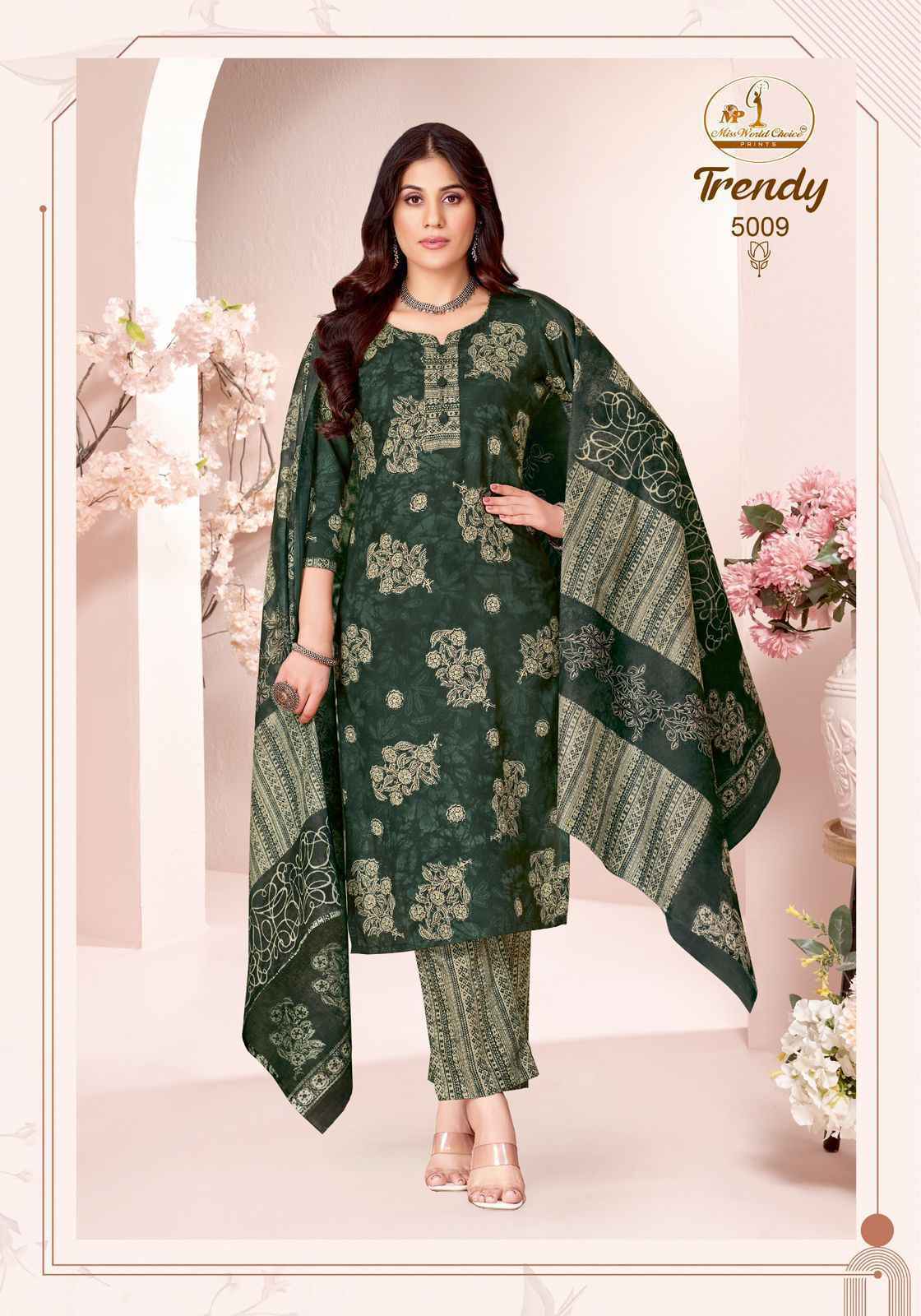 Miss World Choice Trendy Vol 5 Cotton Suits Wholesale Price ( 10 pcs Catalogue )