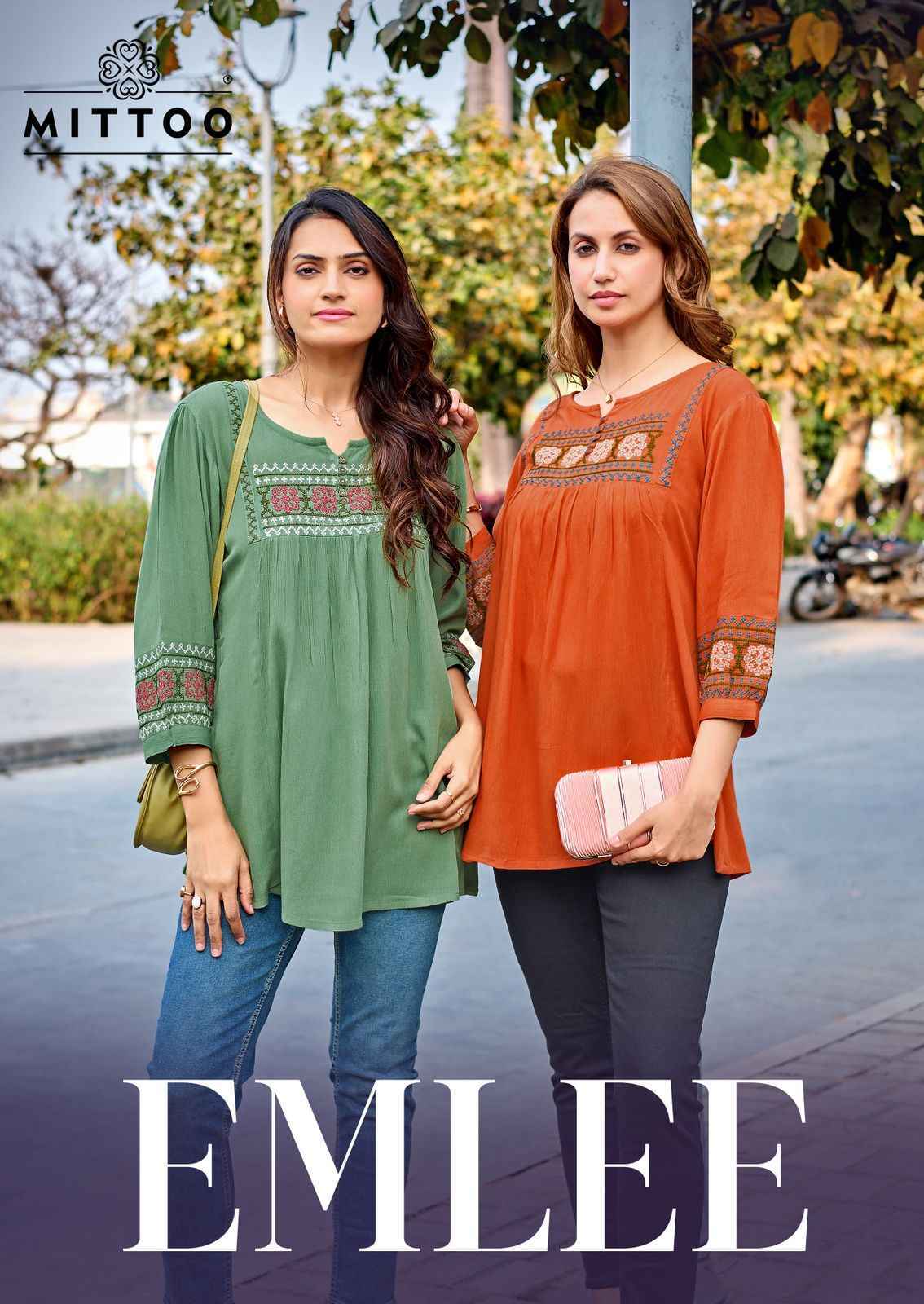 Mittoo Fashion Emlee Rayon Top Wholesale Price ( 6 pcs Catalogue )