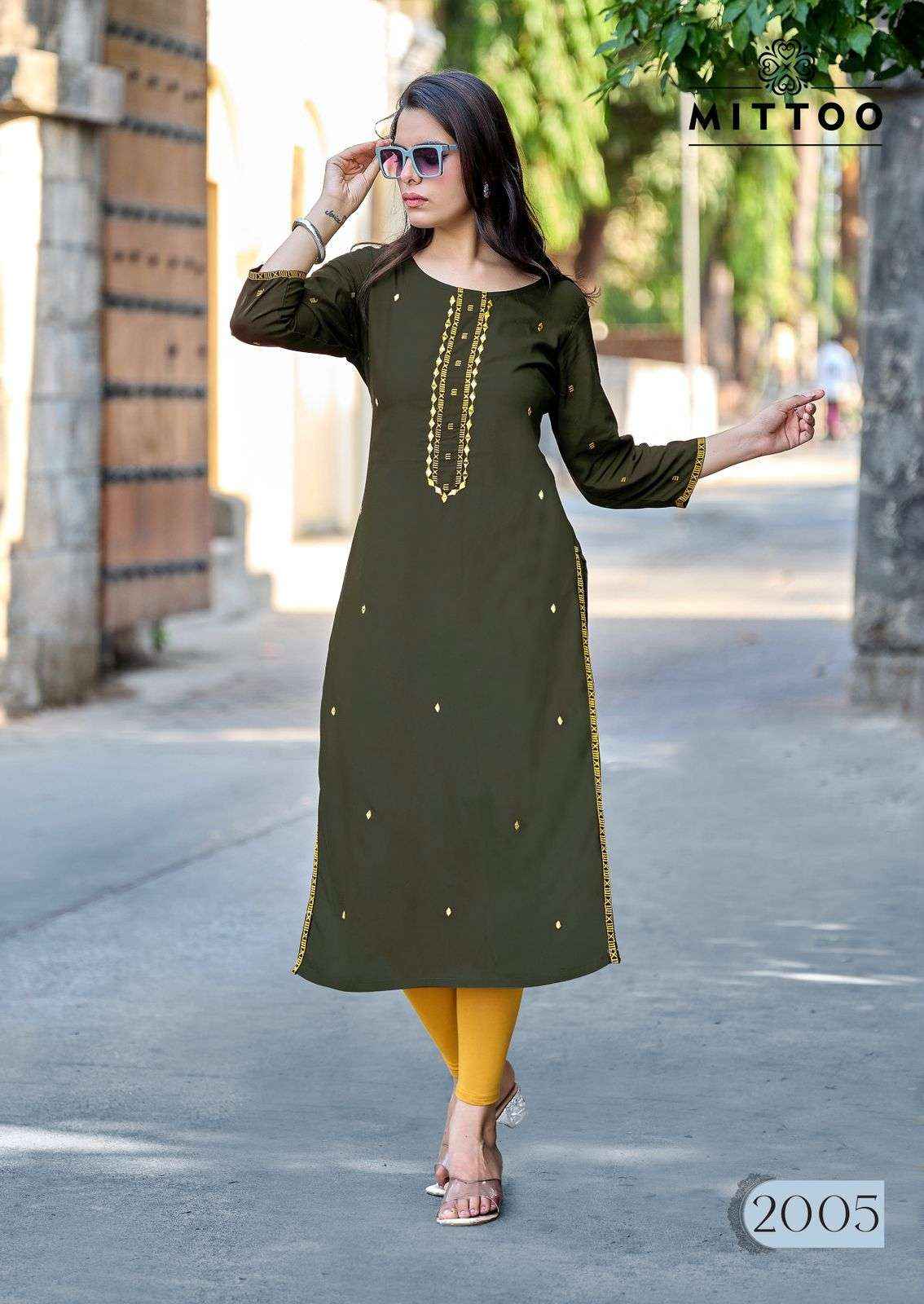 Mittoo Haya Rayon Kurti Wholesale Price