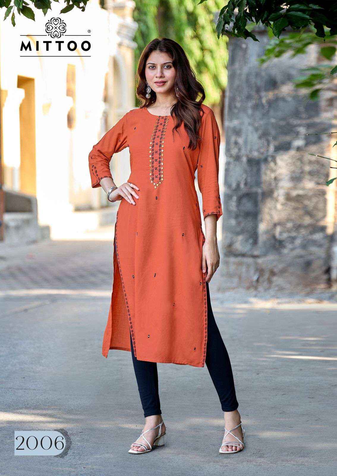 Mittoo Haya Rayon Kurti Wholesale Price
