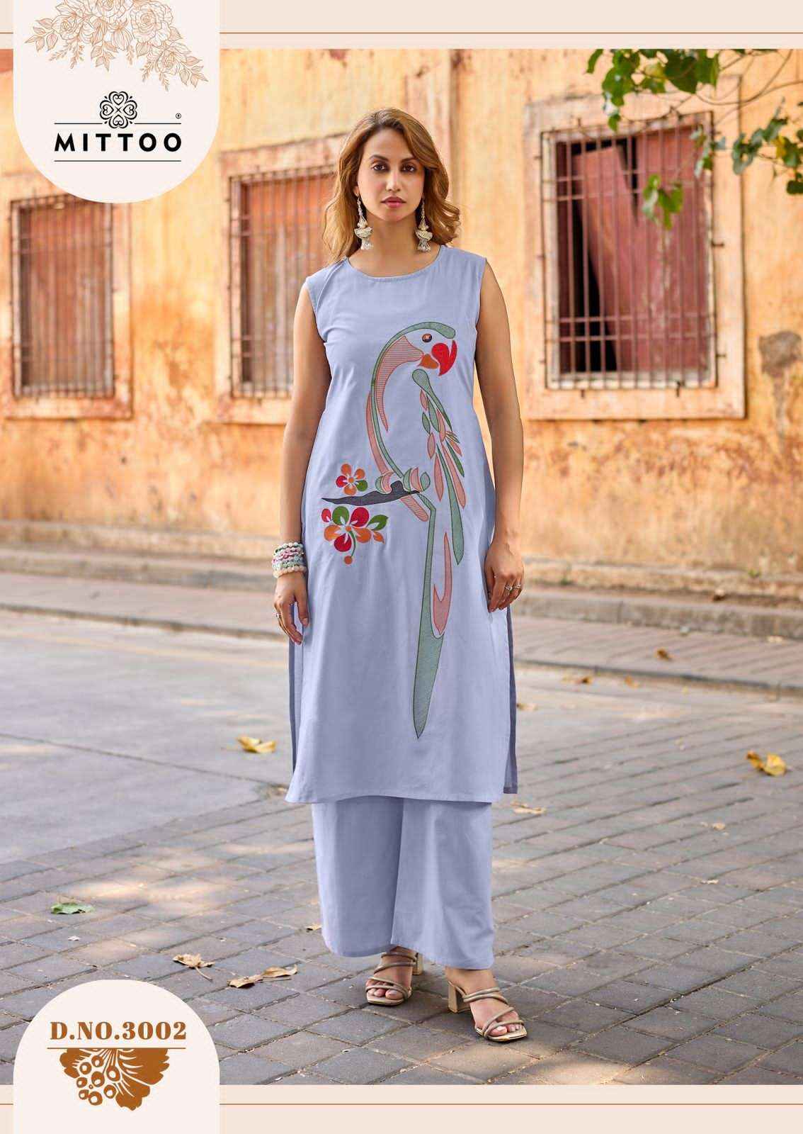 Mittoo Udaan Casual Wear Top Bottom Pair Set Dress Collection ( 6 Pcs Catalog )