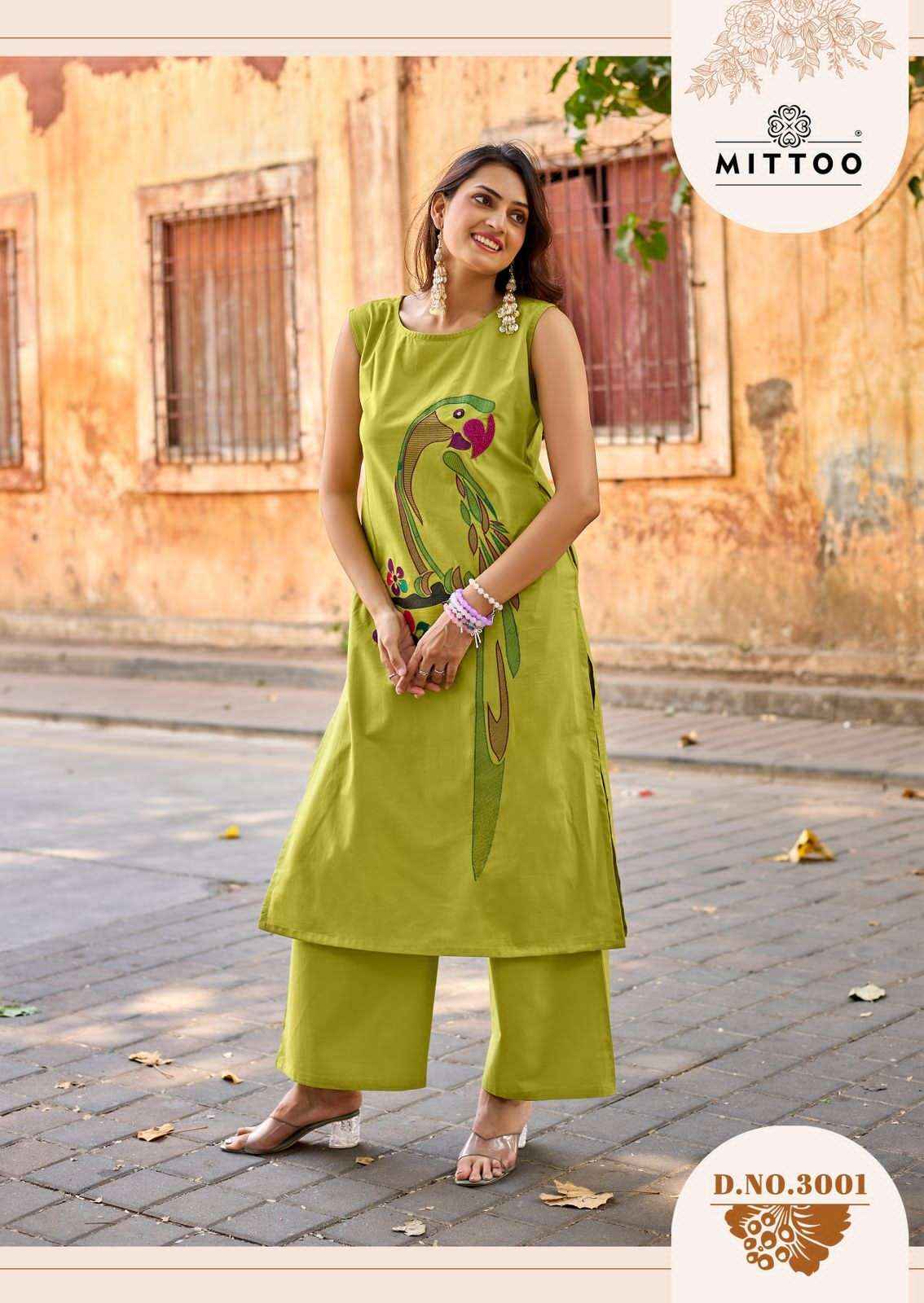 Mittoo Udaan Casual Wear Top Bottom Pair Set Dress Collection ( 6 Pcs Catalog )