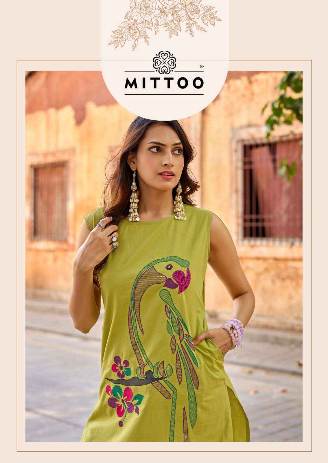 Mittoo Udaan Casual Wear Top Bottom Pair Set Dress Collection ( 6 Pcs Catalog )
