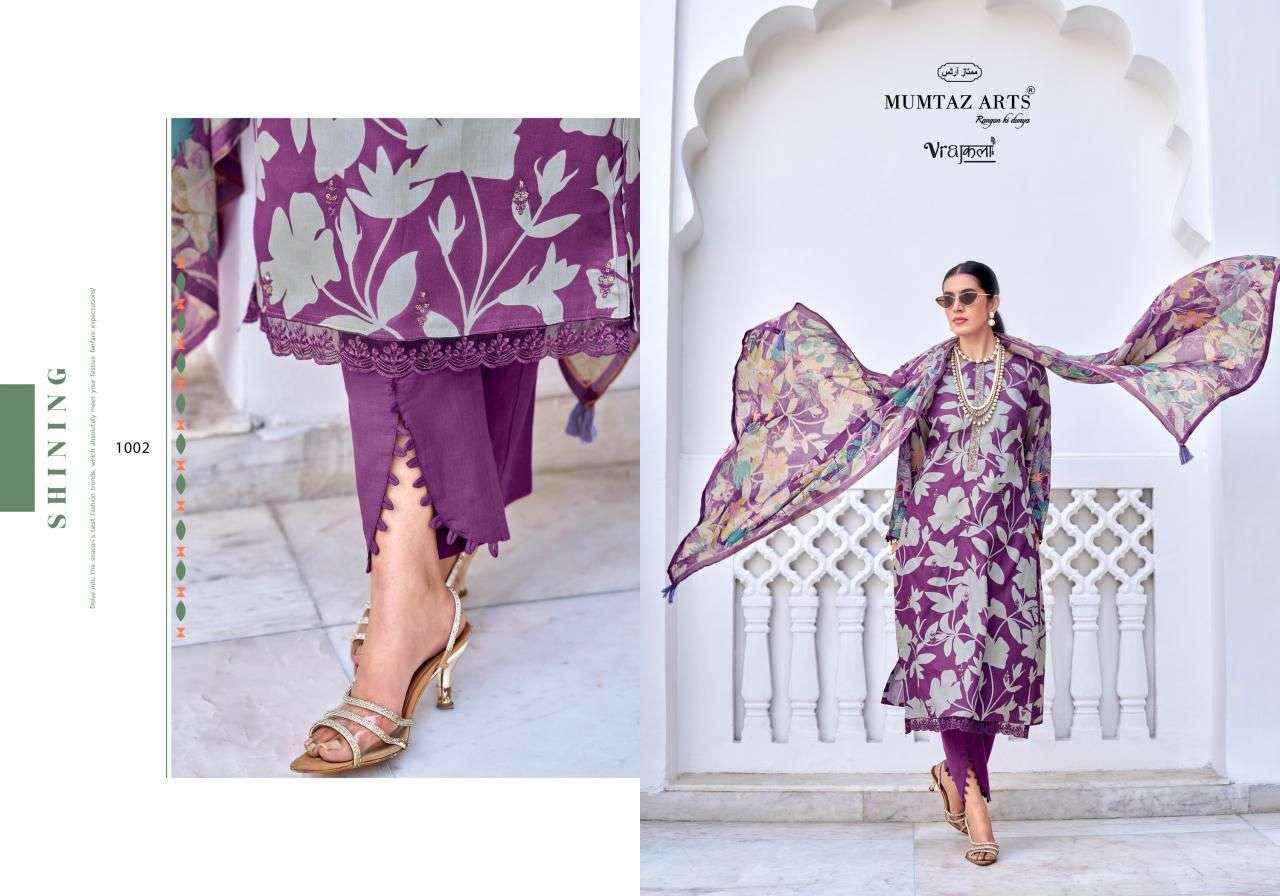 MUMTAZ ARTS AMELIA VISCOSE WITH EMBROIDERY WORK SUIT WHOLESALE PRICE ( 6 pcs catalogue )