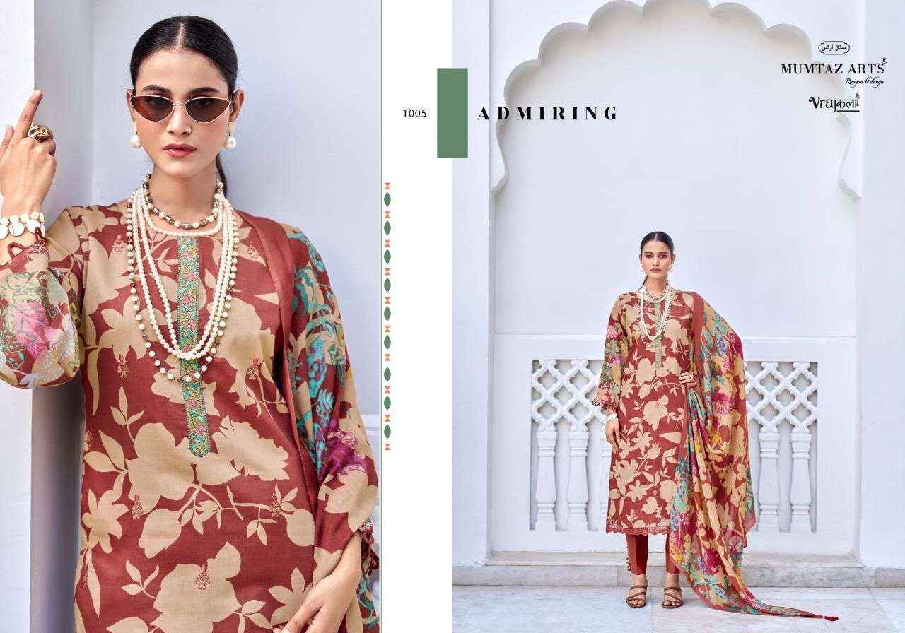 MUMTAZ ARTS AMELIA VISCOSE WITH EMBROIDERY WORK SUIT WHOLESALE PRICE ( 6 pcs catalogue )