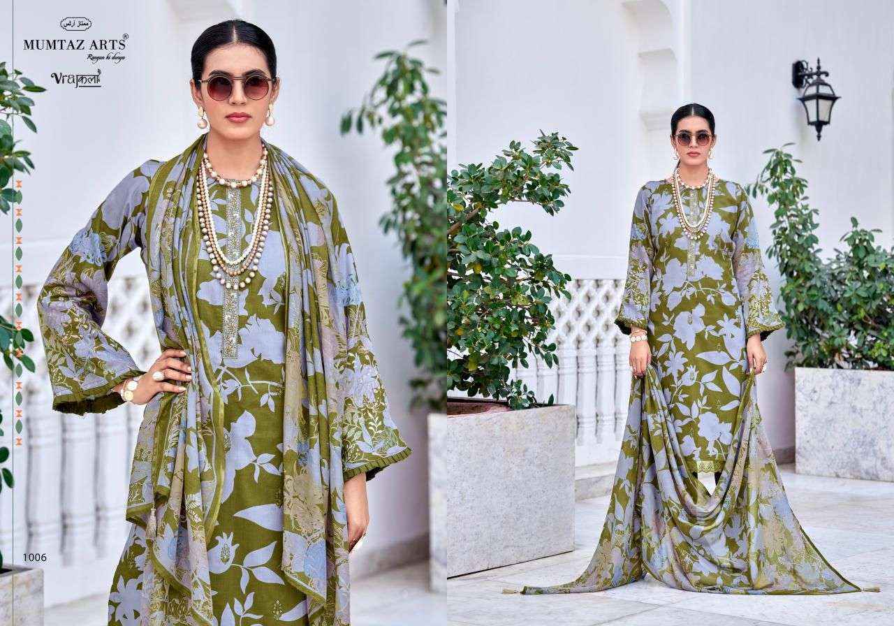 MUMTAZ ARTS AMELIA VISCOSE WITH EMBROIDERY WORK SUIT WHOLESALE PRICE ( 6 pcs catalogue )