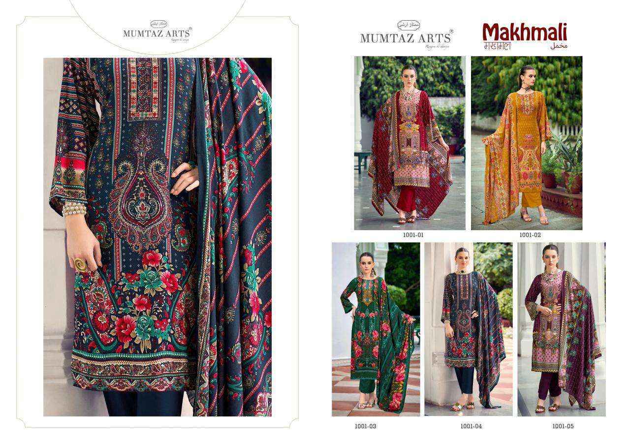Mumtaz Arts Makhmali Viscose Rayon Dress Material Wholesale Collection ( 5 Pcs Catalog )