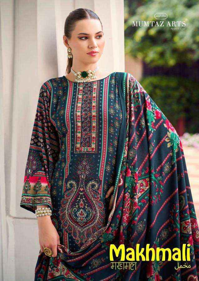 Mumtaz Arts Makhmali Viscose Rayon Dress Material Wholesale Collection ( 5 Pcs Catalog )