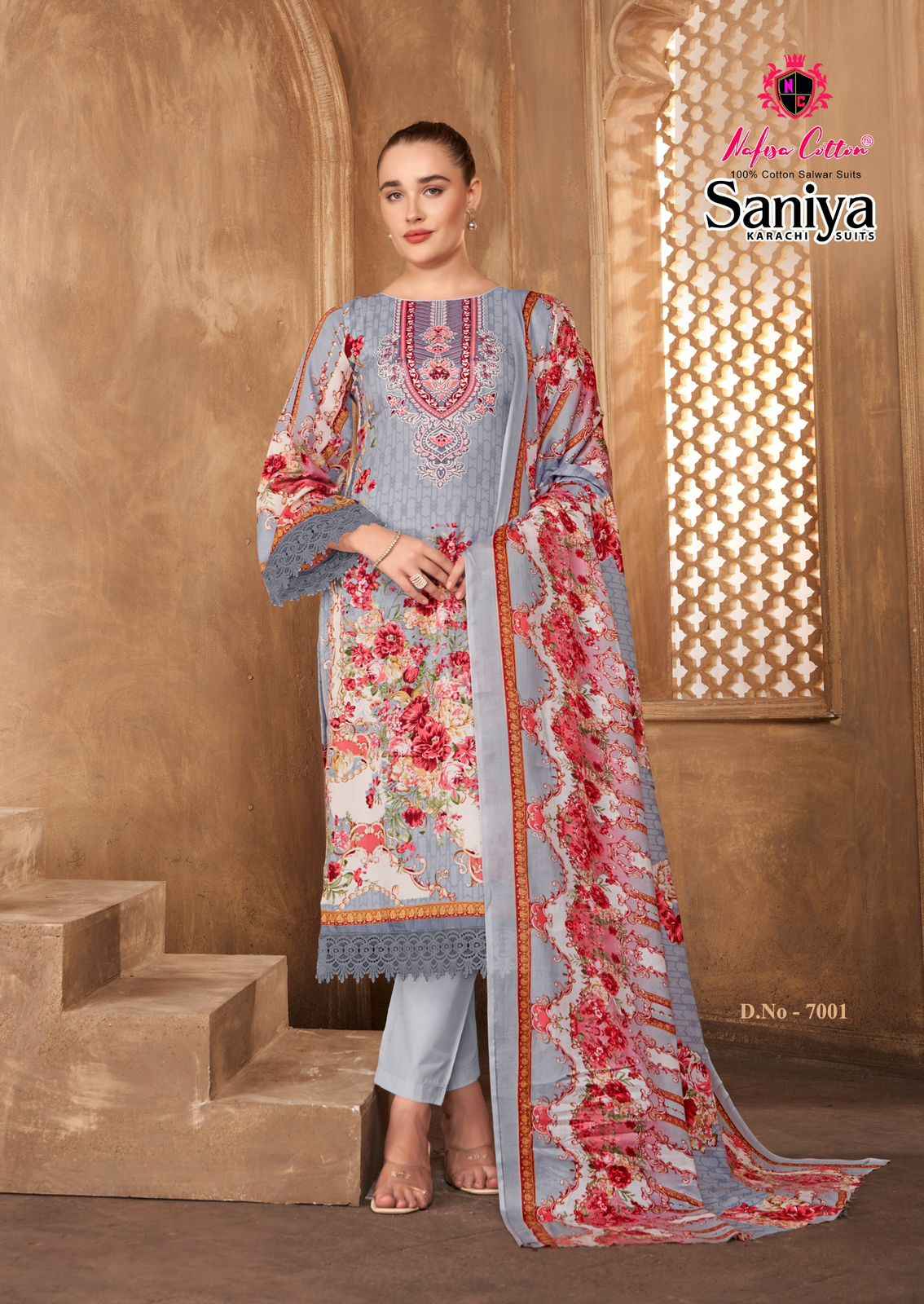 Nafisa Saniya Vol-7 Karachi Dress Material Wholesale Price