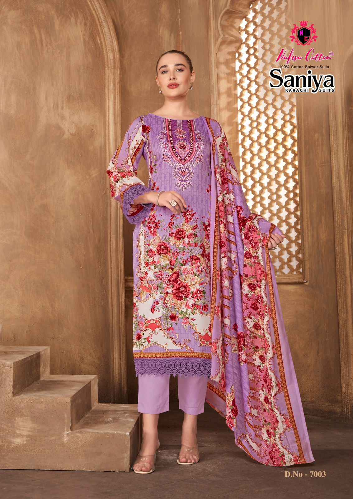 Nafisa Saniya Vol-7 Karachi Dress Material Wholesale Price