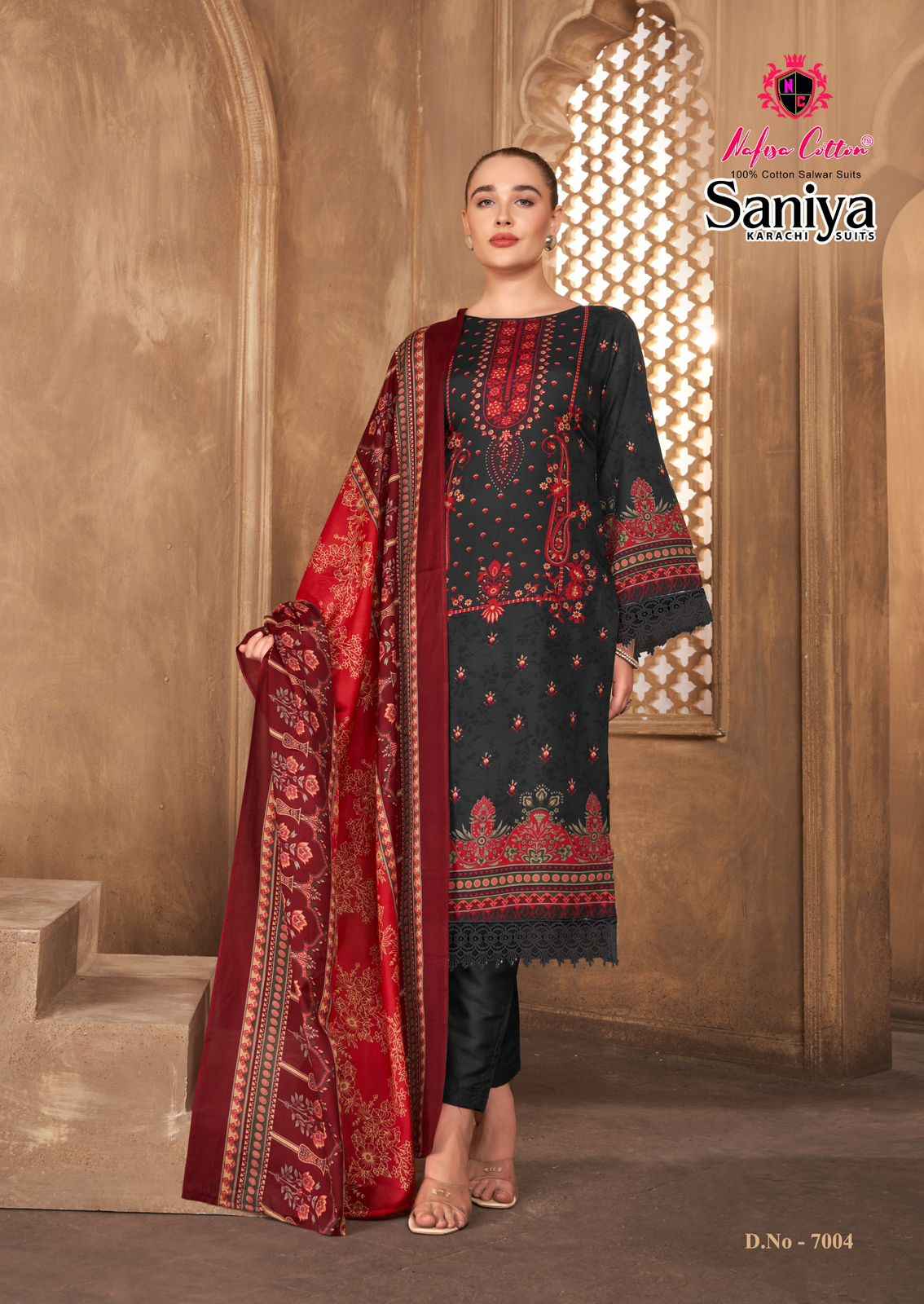 Nafisa Saniya Vol-7 Karachi Dress Material Wholesale Price
