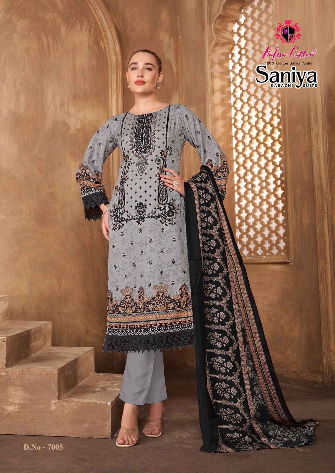 Nafisa Saniya Vol-7 Karachi Dress Material Wholesale Price