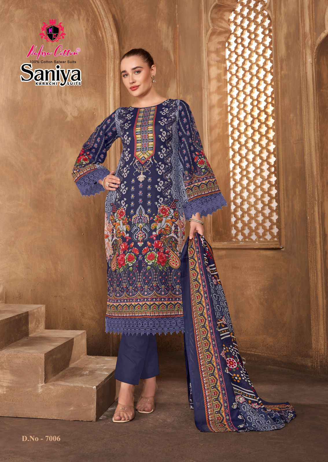Nafisa Saniya Vol-7 Karachi Dress Material Wholesale Price