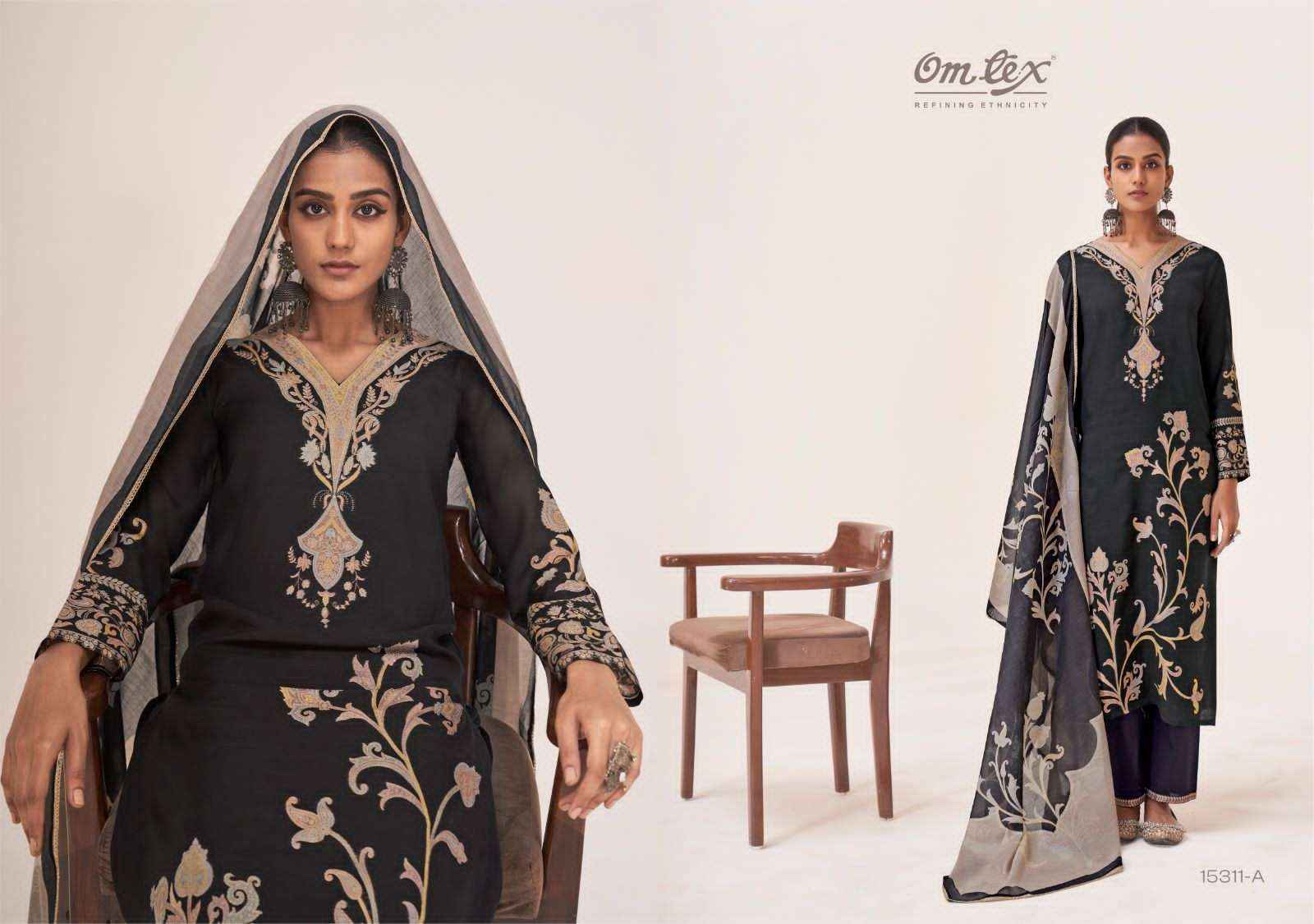 Omtex Sinhasan Pure Linen Jacquard Ladies Dress Wholesale Collection ( 3 Pcs Catalog )
