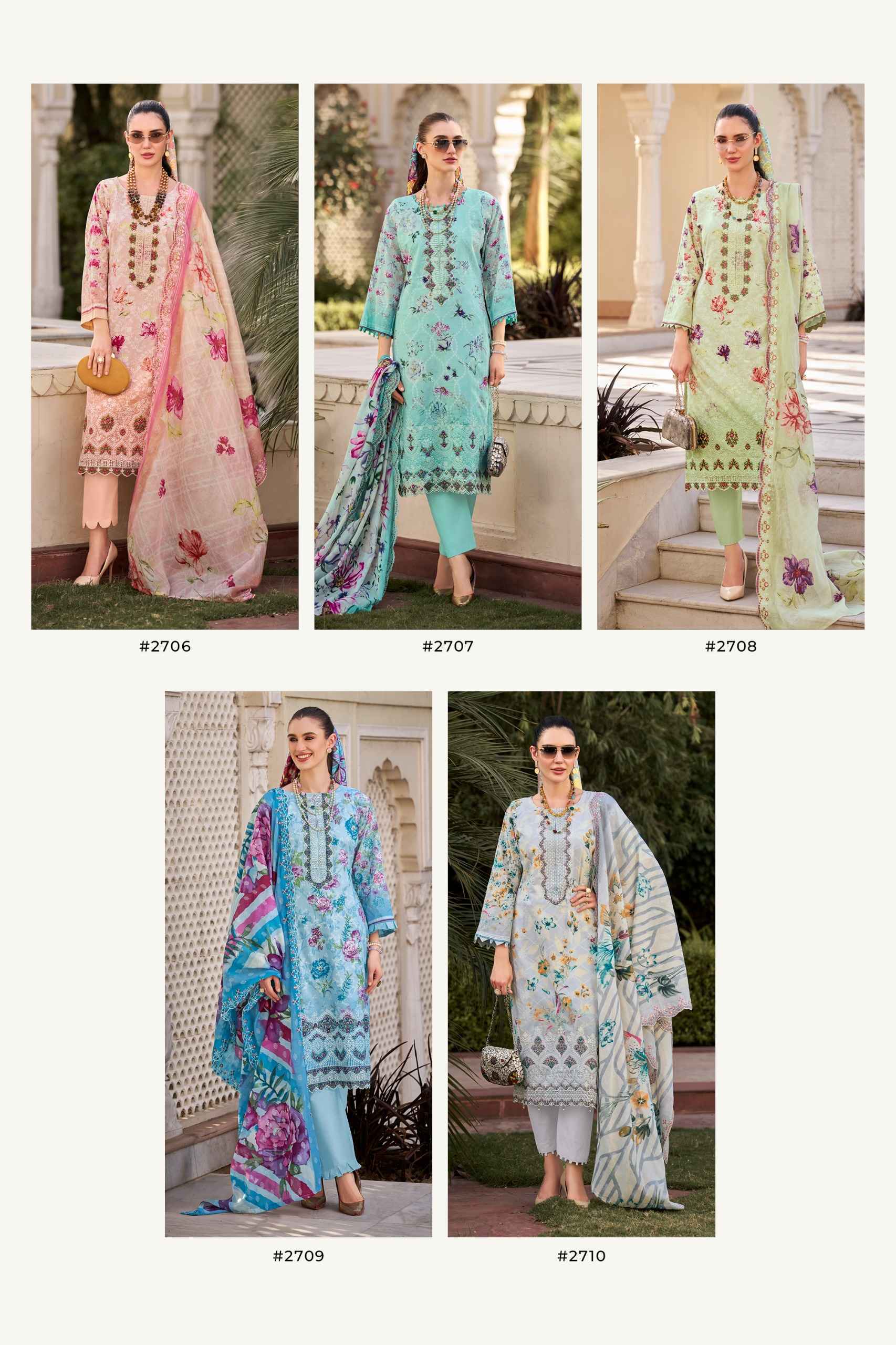Pakiza Prints Chikankari Vol 27 Wholesale Price 10 Pcs set