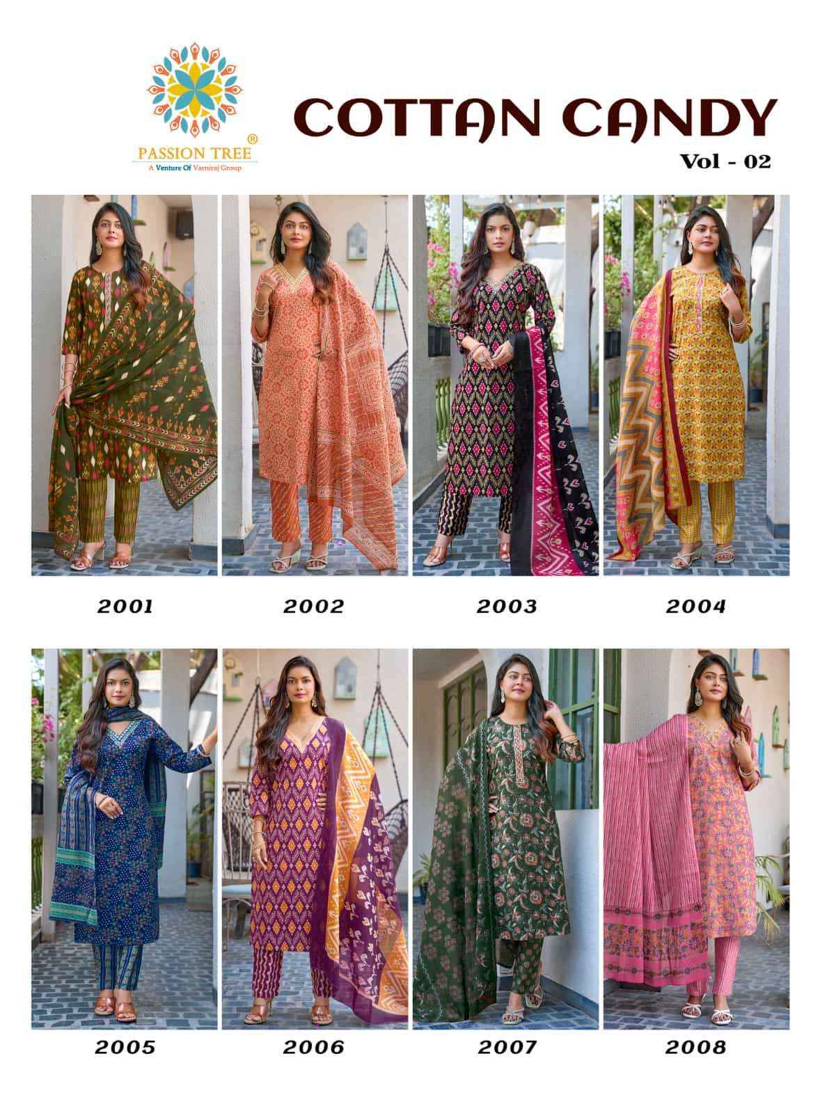 Passion Tree Cotton Candy Vol 2 Readymade Suits Wholesale Price ( 8 Pcs Catalogue )