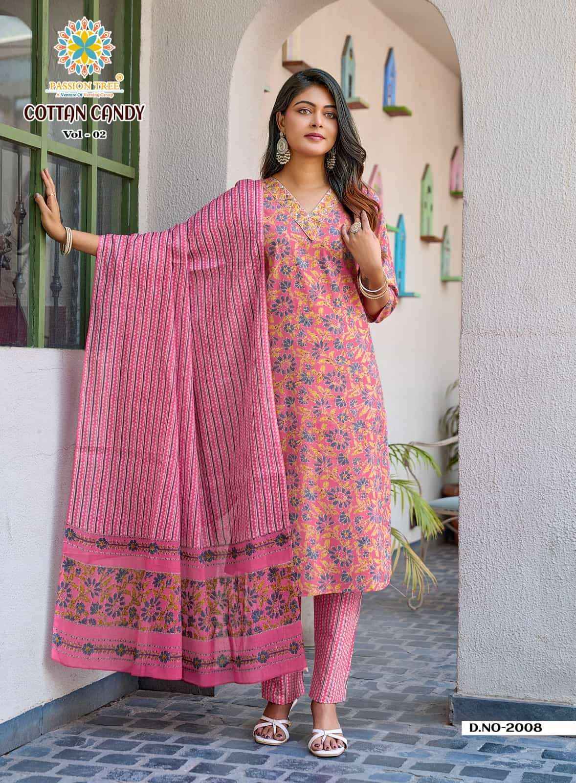 Passion Tree Cotton Candy Vol 2 Readymade Suits Wholesale Price ( 8 Pcs Catalogue )