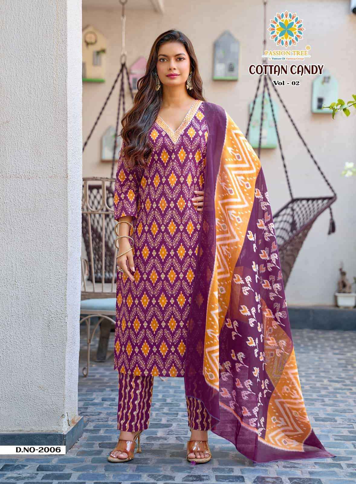 Passion Tree Cotton Candy Vol 2 Readymade Suits Wholesale Price ( 8 Pcs Catalogue )