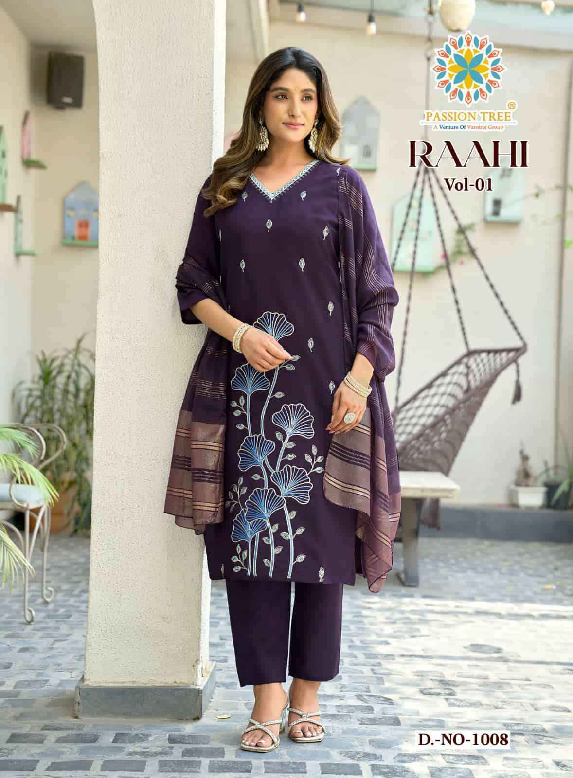 Passion Tree Raahi Vol 1 Roman Silk Readymade Suits Wholesale Price ( 8 Pcs Catalogue )