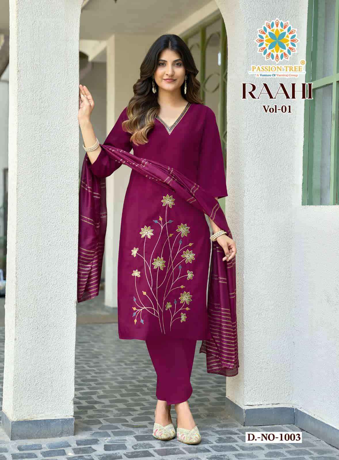 Passion Tree Raahi Vol 1 Roman Silk Readymade Suits Wholesale Price ( 8 Pcs Catalogue )