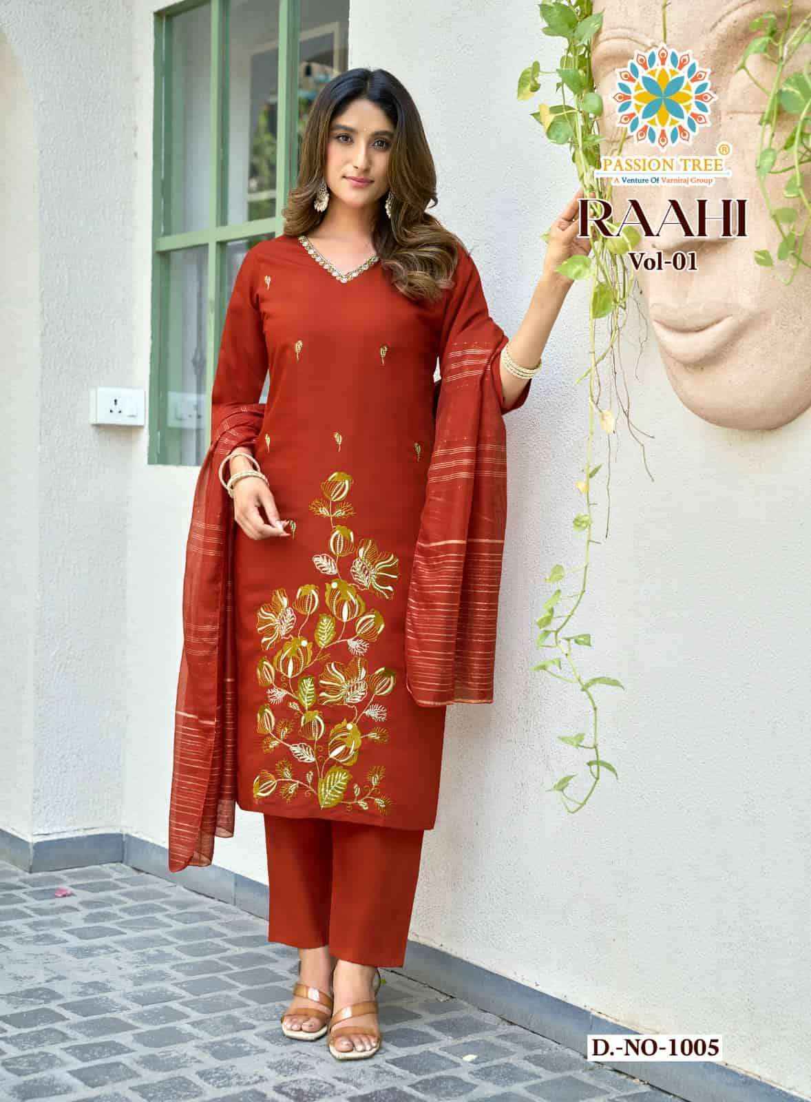 Passion Tree Raahi Vol 1 Roman Silk Readymade Suits Wholesale Price ( 8 Pcs Catalogue )
