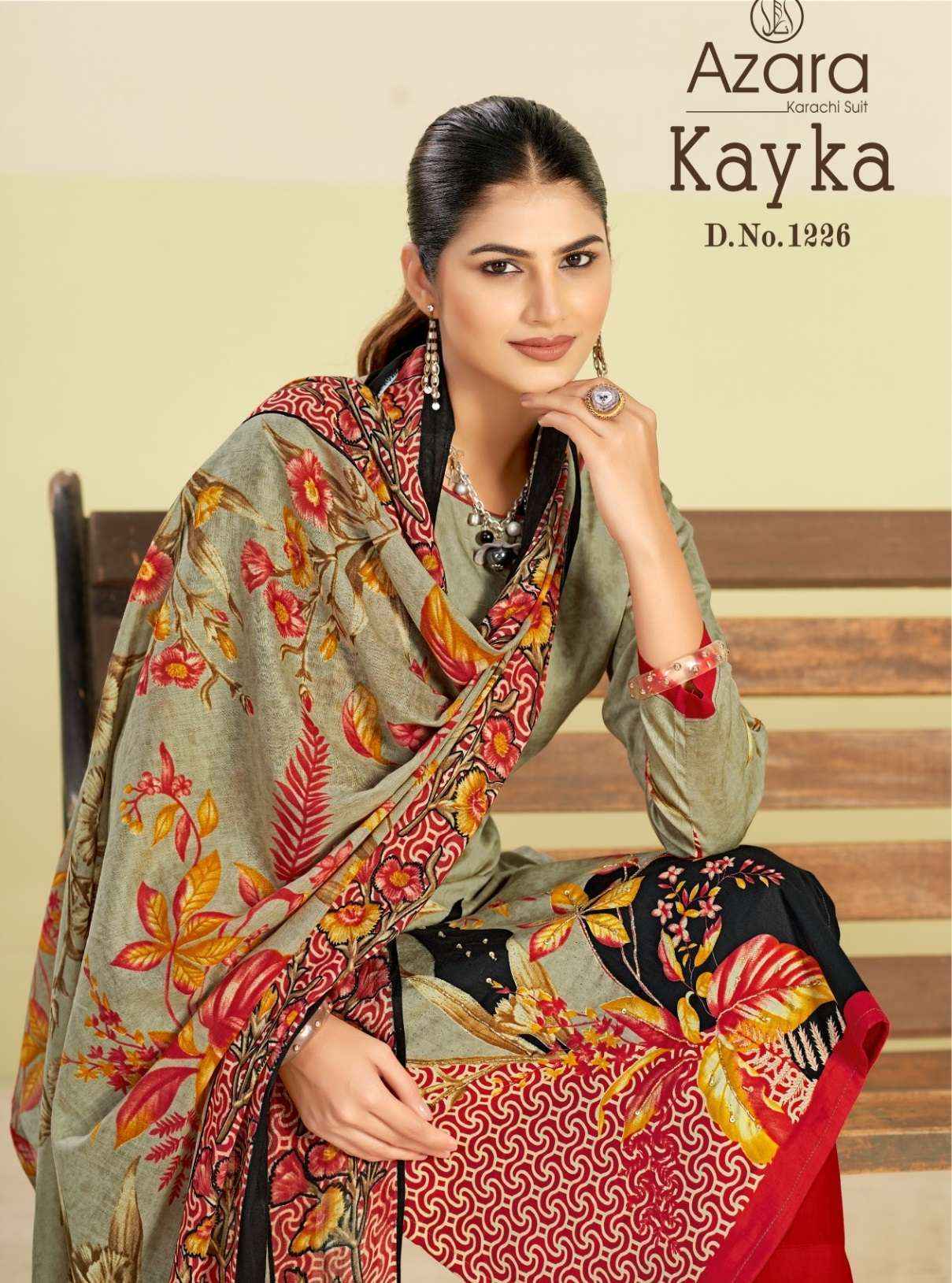Radhika Fashion Azara Kayka D No 1226 Jam Cotton Dress Material Wholesale Collection ( 4 Pcs Catalog )