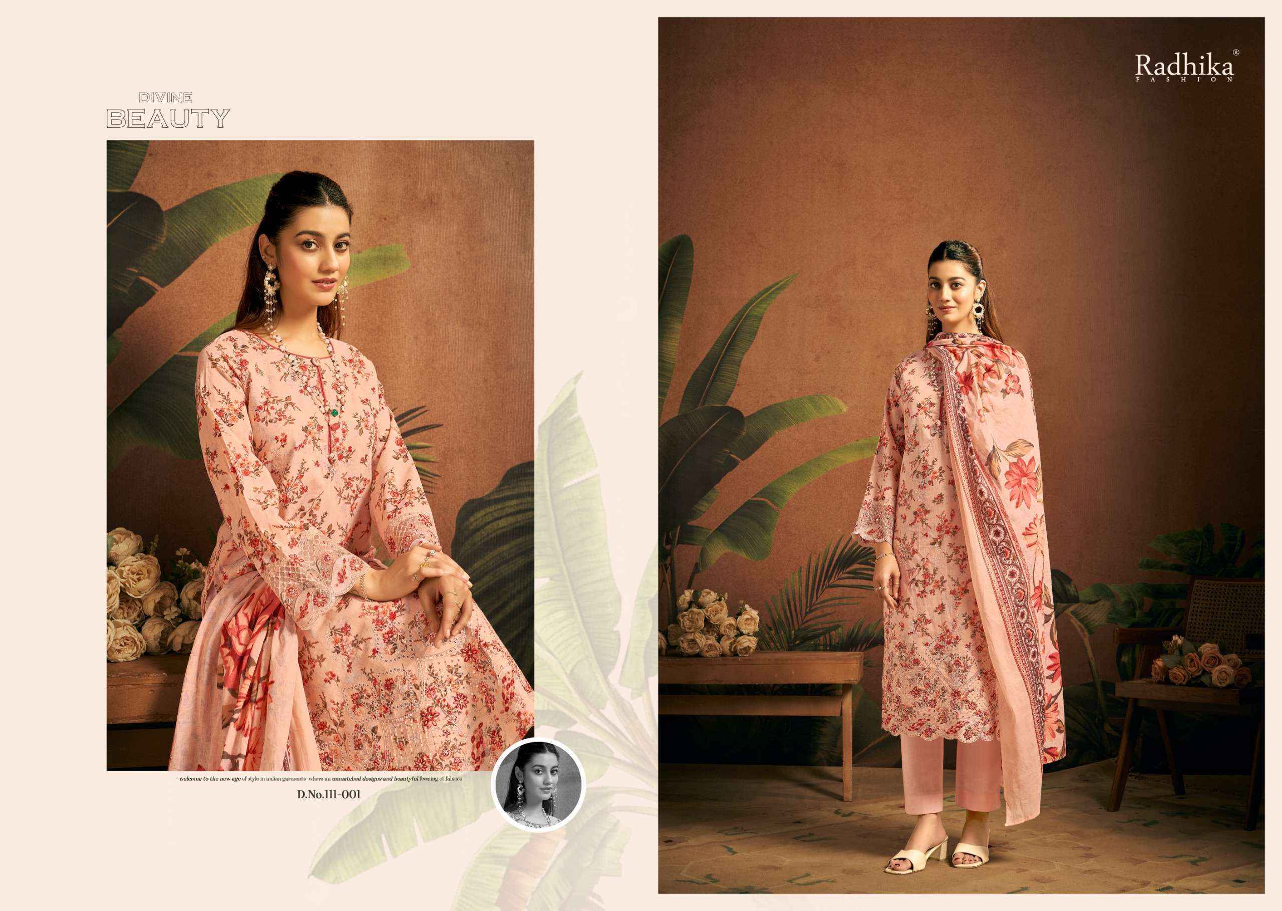 Radhika Fashion Azara Saira Lawn Cotton Wholesale Dress Material ( 6 pcs Catalogue )