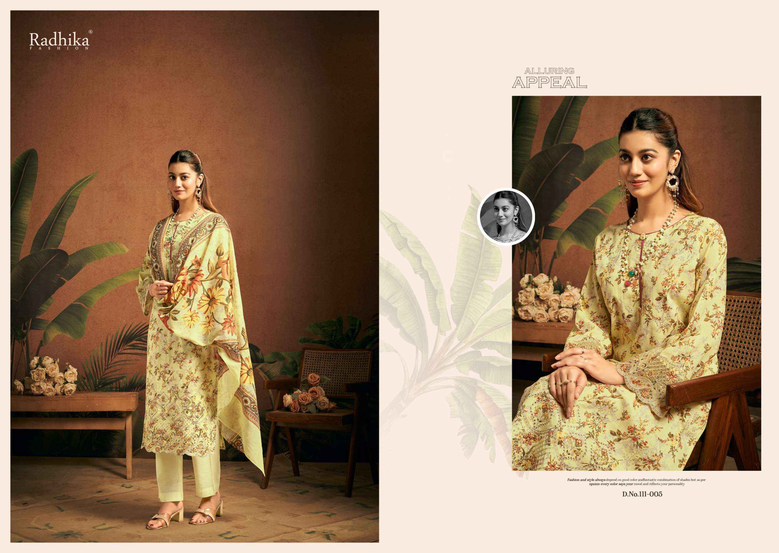 Radhika Fashion Azara Saira Lawn Cotton Wholesale Dress Material ( 6 pcs Catalogue )