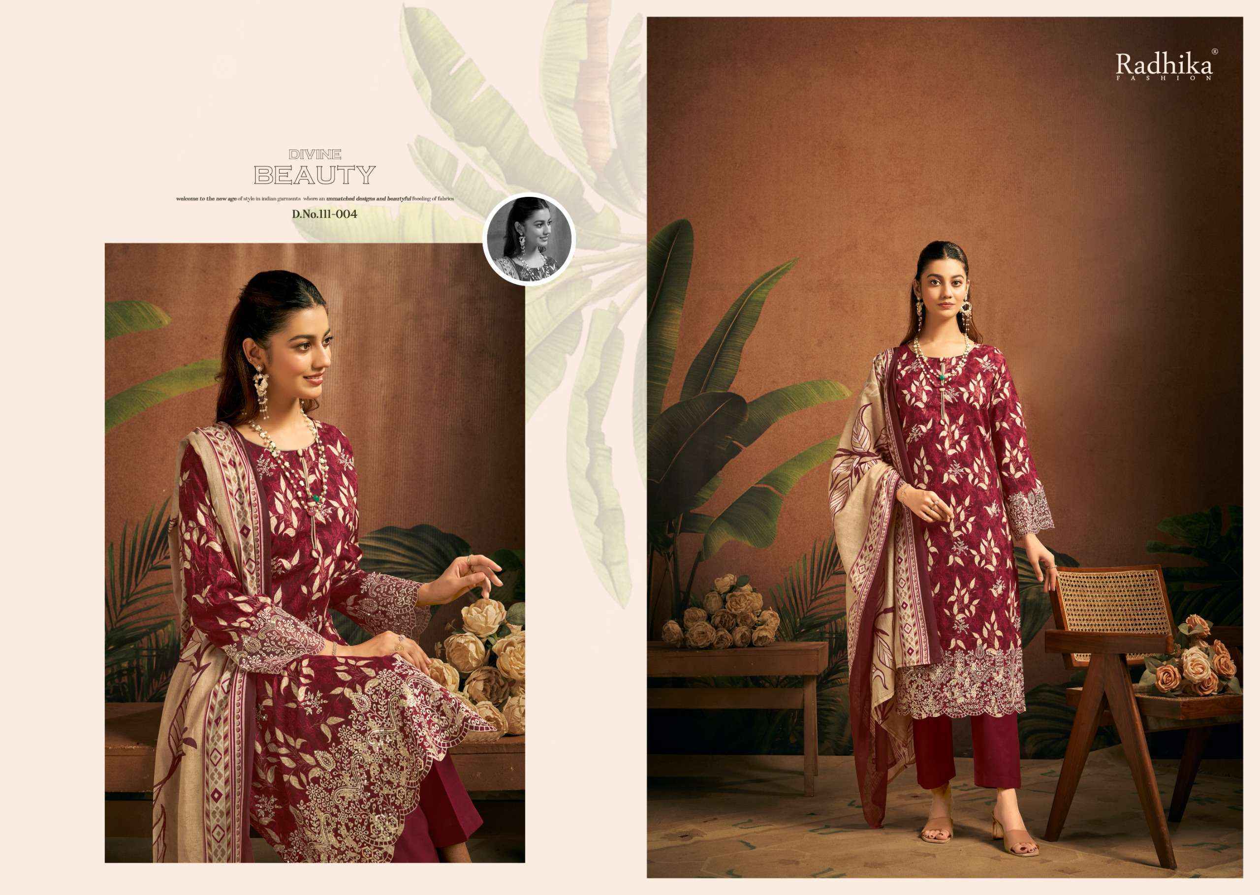 Radhika Fashion Azara Saira Lawn Cotton Wholesale Dress Material ( 6 pcs Catalogue )