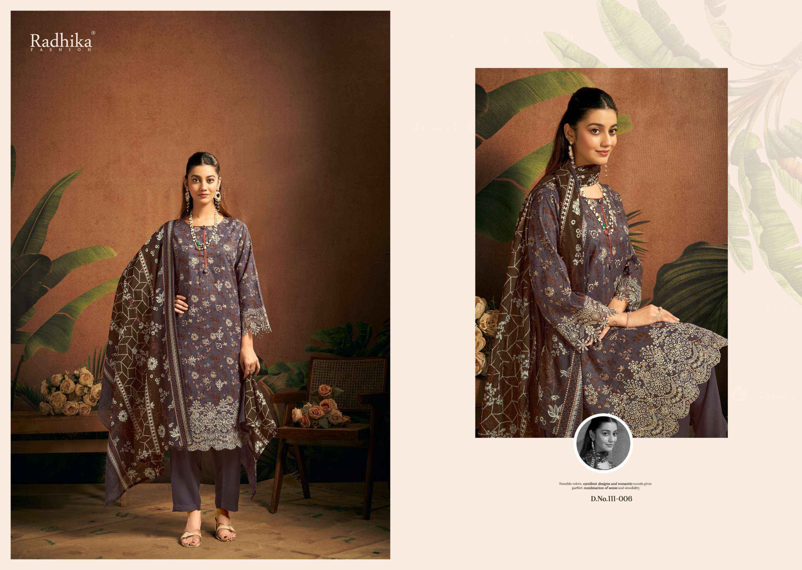 Radhika Fashion Azara Saira Lawn Cotton Wholesale Dress Material ( 6 pcs Catalogue )