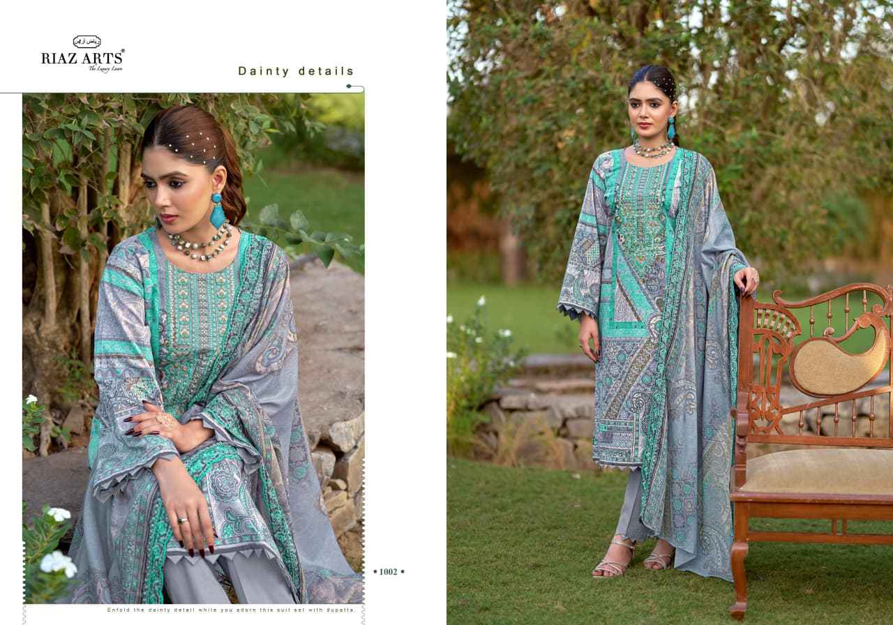 RIAZ ARTS BIN SAEED FARMAISH VOL 2 LAWN COTTON DRESS MATERIAL WHOLESALE PRICE( 6 PCS CATALOGUE )