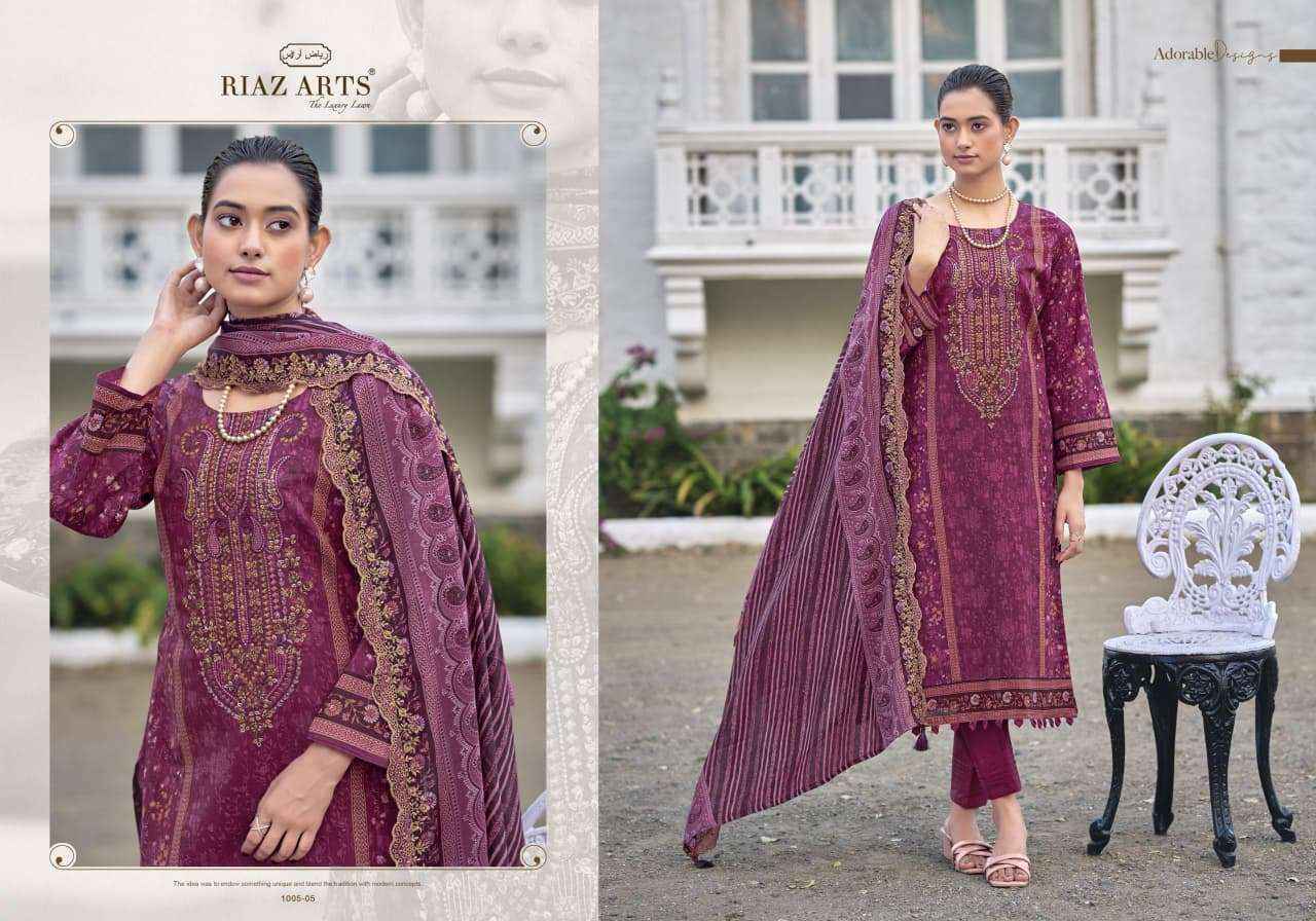 Riaz Arts Bin Saeed Nawazish Vol 2 Lawn Cotton Dress Material Online Shopping ( 6 pcs Catalogue )