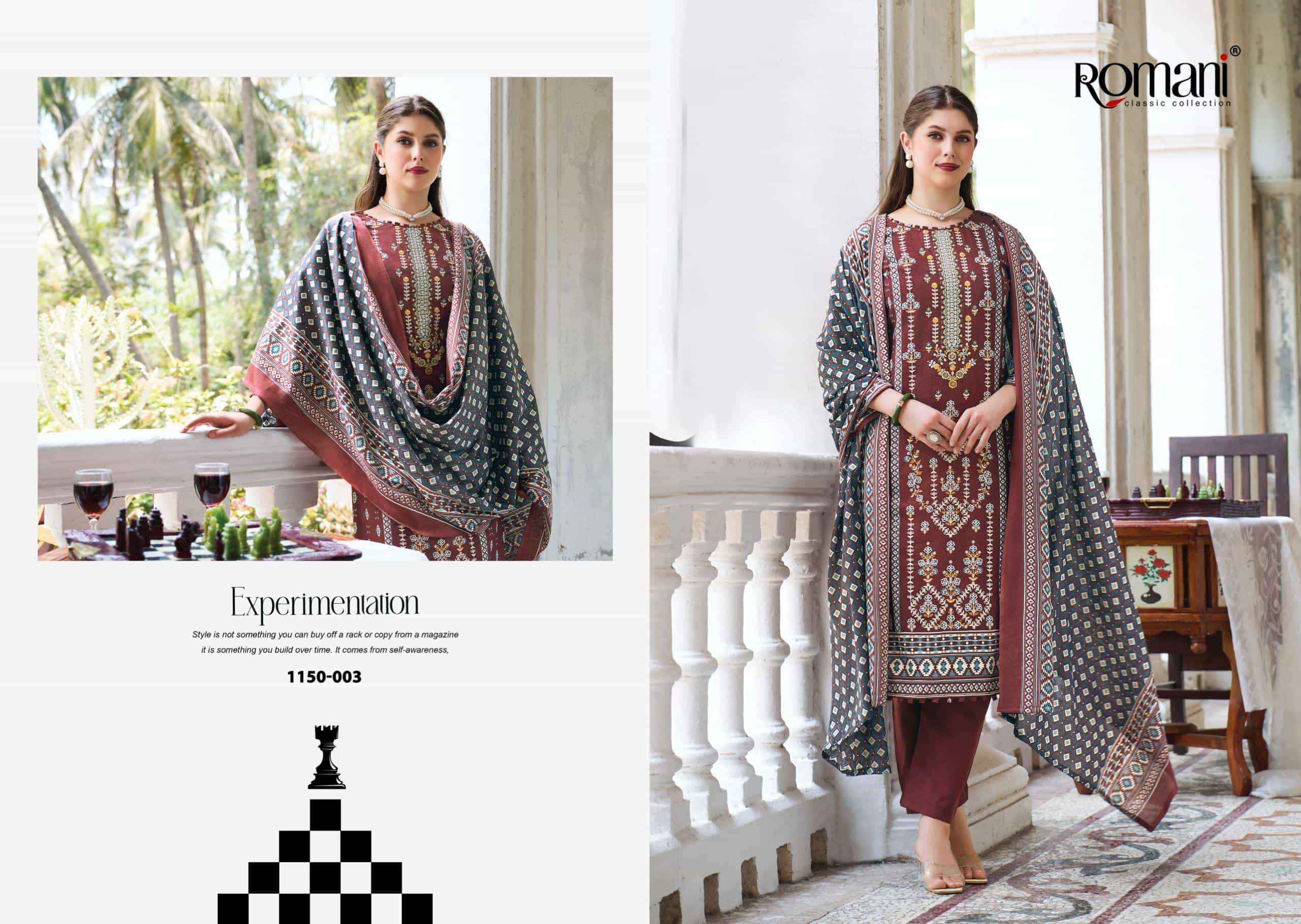 Romani Bin Kareem Vol 4 Cotton Dress Material Wholesale Price ( 8 Pcs Catalogue )