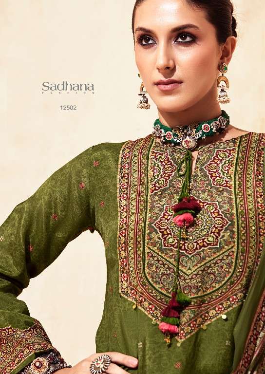 Sadhana Fashion Zainab Muslin Silk Suit Wholesale Price ( 6 Pcs Catalogue )