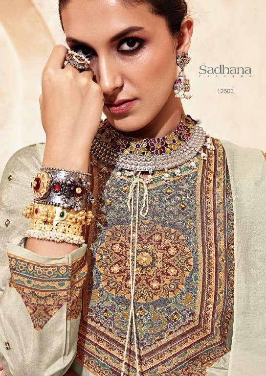 Sadhana Fashion Zainab Muslin Silk Suit Wholesale Price ( 6 Pcs Catalogue )